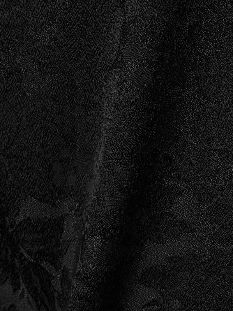 Lace-trimmed wool-jacquard mini skirt Black 4