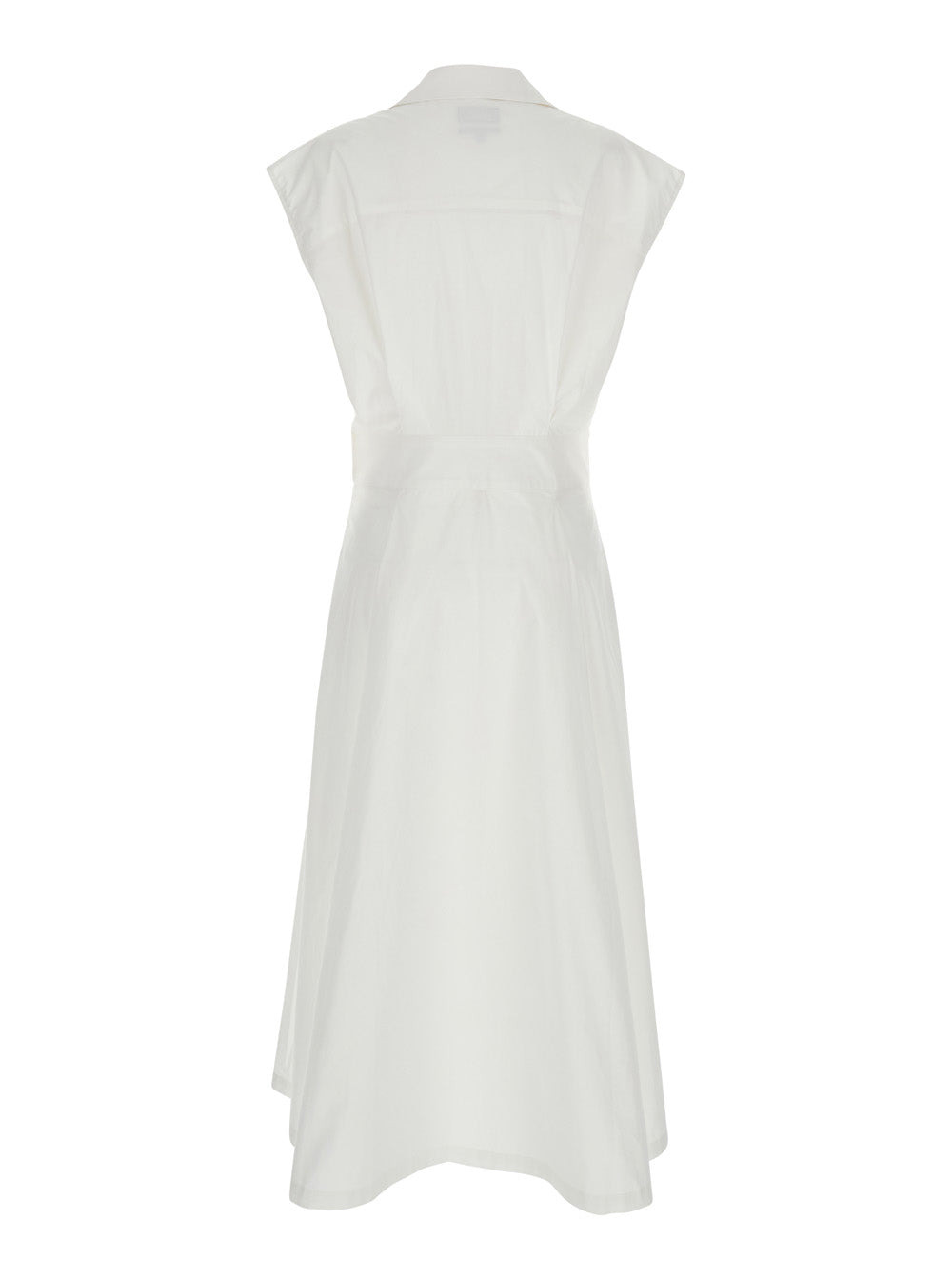 A.P.C. Women 'Athena' White Sleeveless V-Neck Dress In Cotton Woman - 2