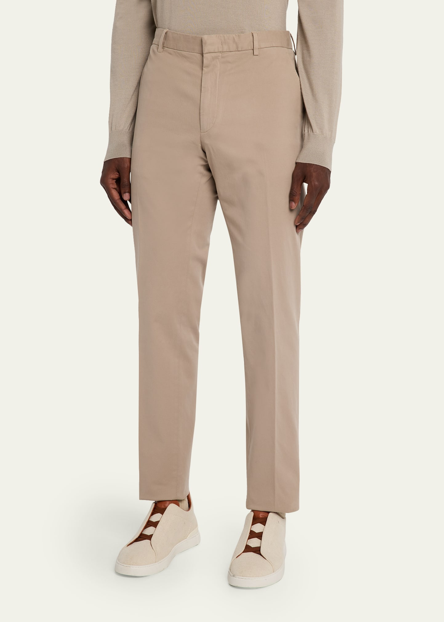 Men's Slim Flat-Front Pants - 4
