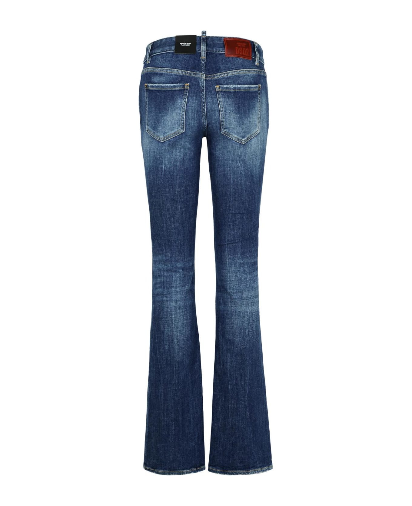 'flare' Navy Denim Jeans - 3