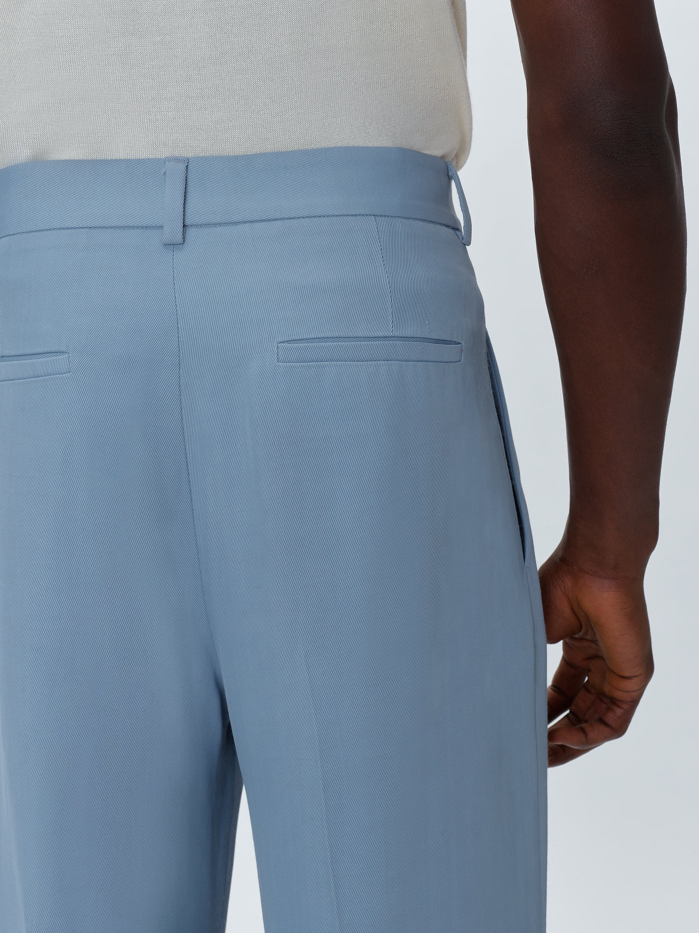 VISCOSE DOUBLE PLEATED TROUSERS - 6
