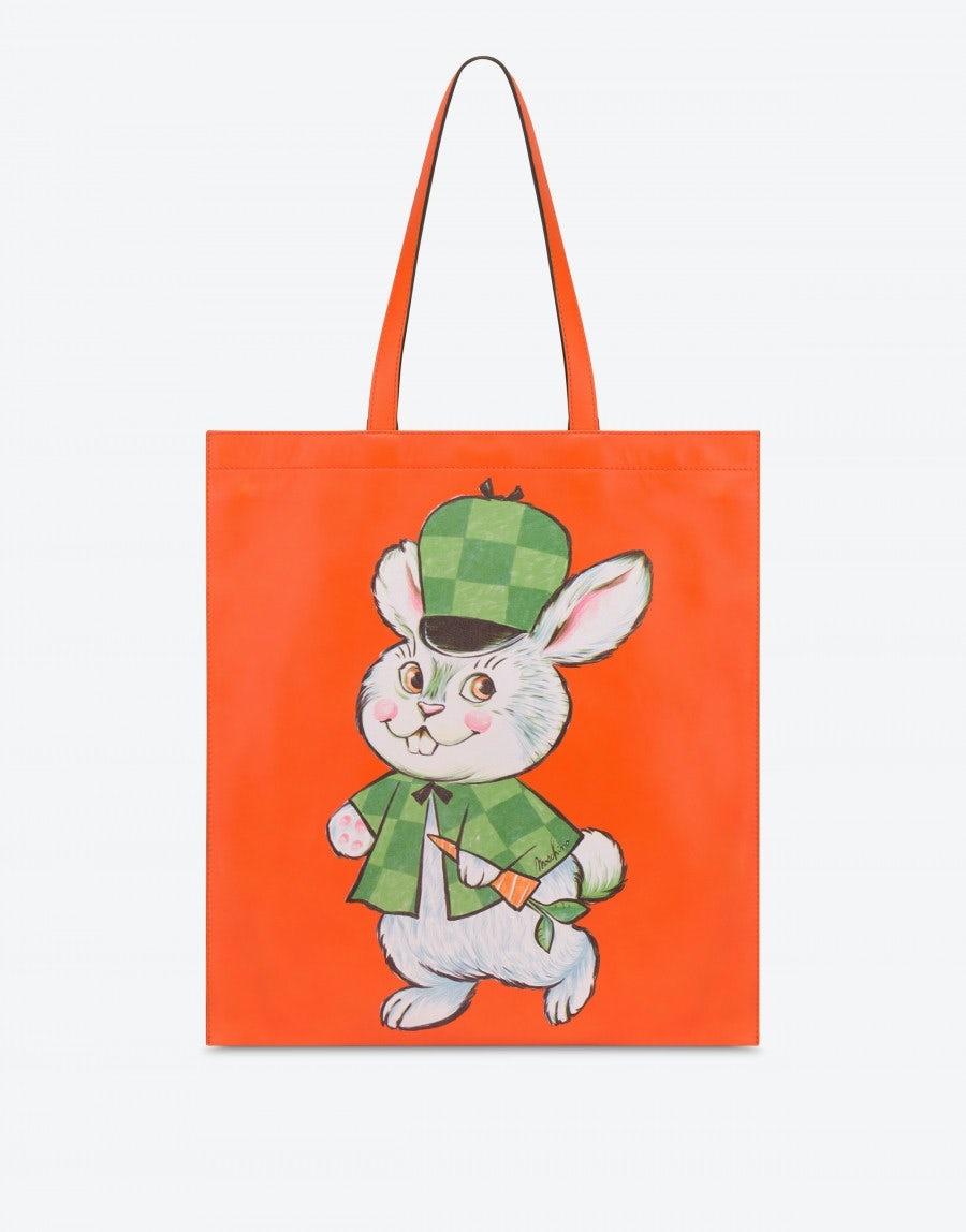ILLUSTRATED ANIMALS NAPPA SHOPPER - 1