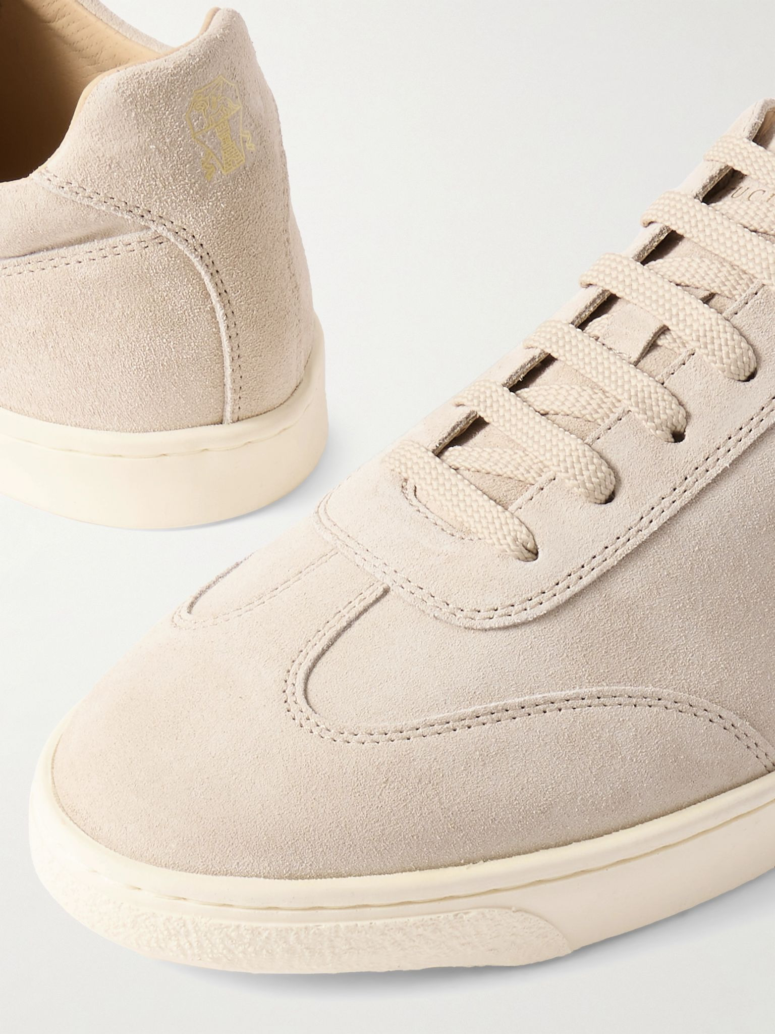 Coda di Rondine Suede Sneakers Beige - 4