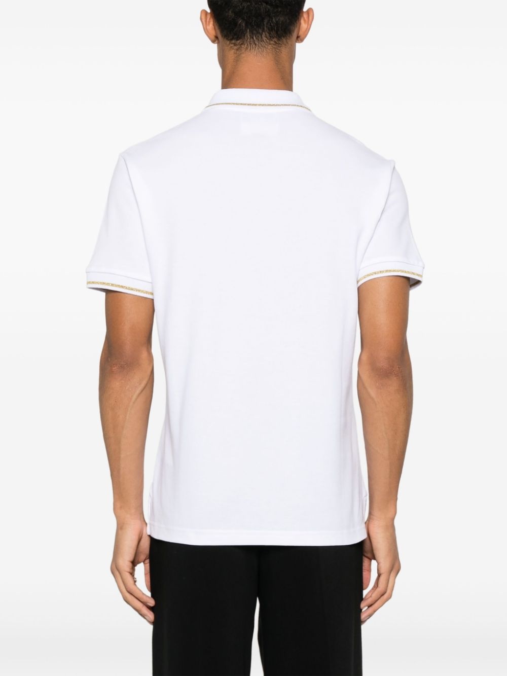 logo-embroidered polo shirt - 3
