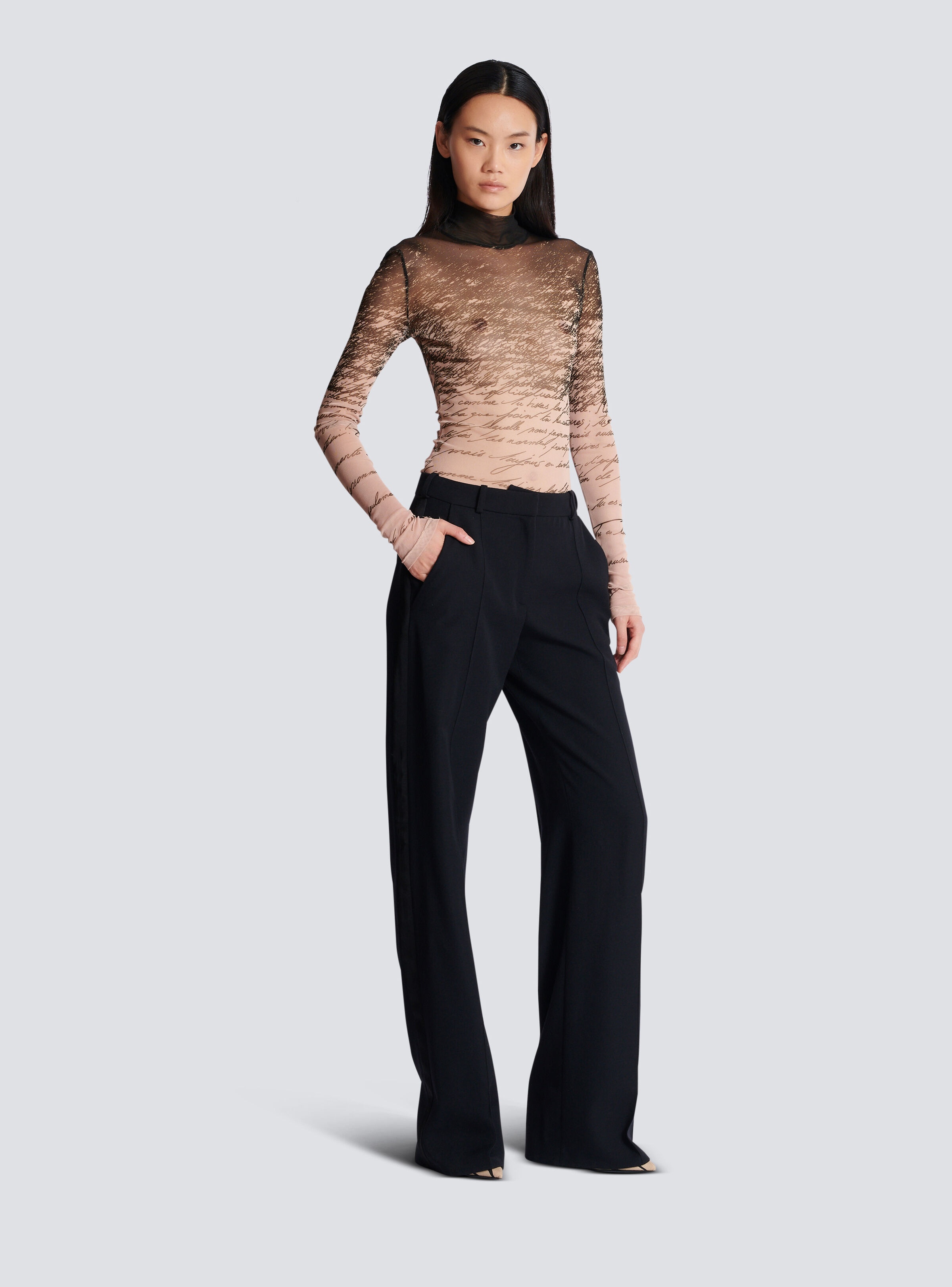 Long-sleeved top with "Love Letter" print - 3
