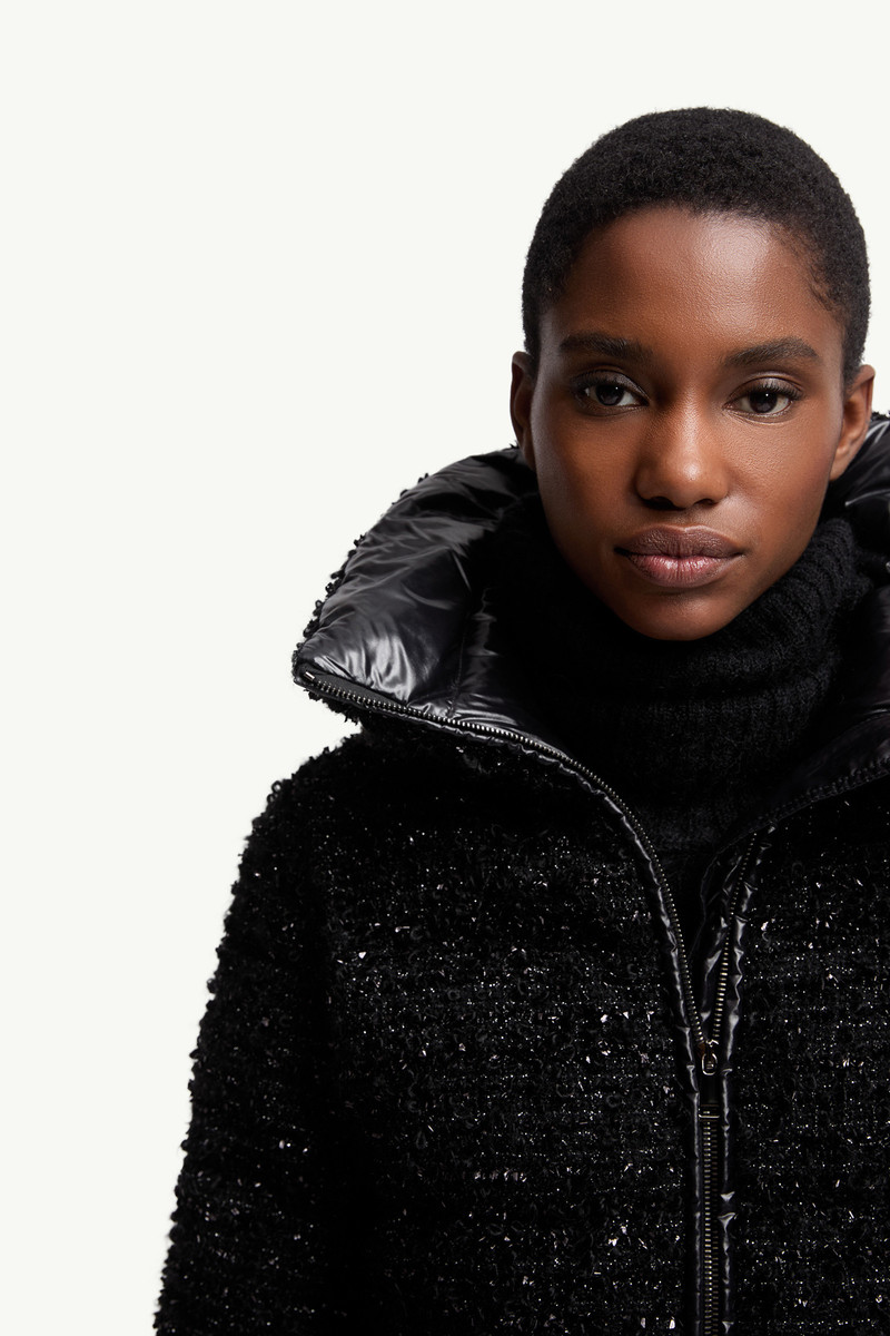 Urbel Tweed Short Down Jacket 6
