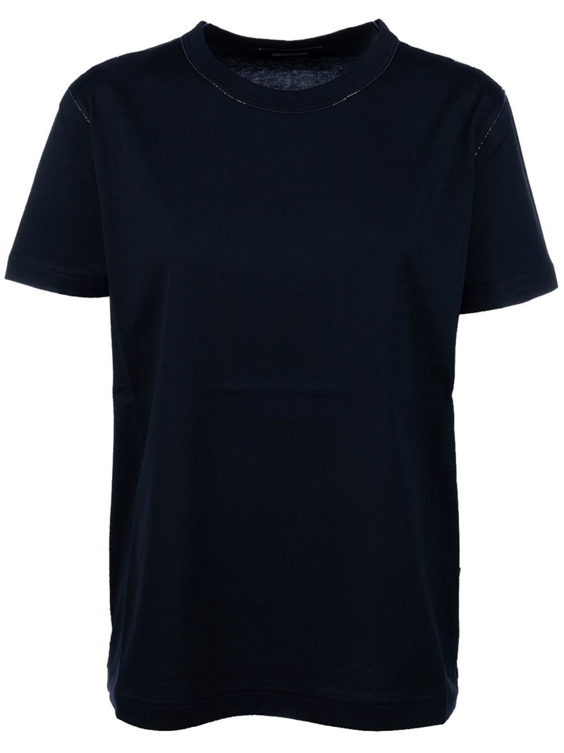 rhinestone-embellished T-shirt 1