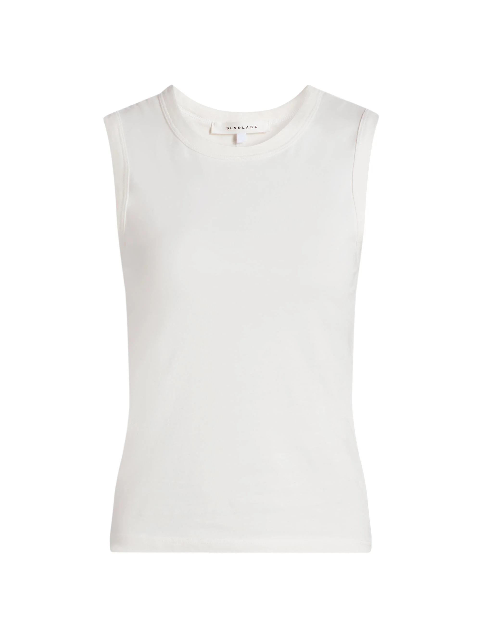 Women's Crew Cotton Tank - Natural White - 1