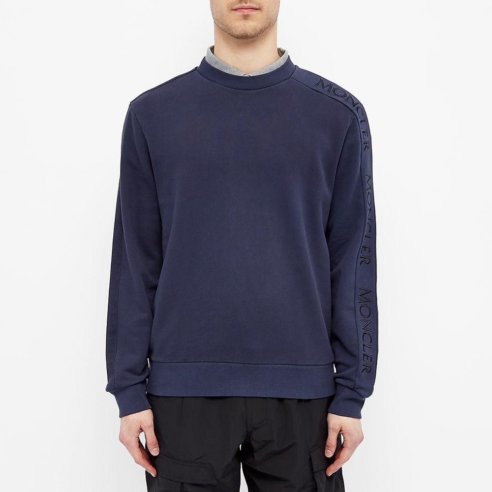 Moncler Embroidered Sleeve Logo Crew Sweat - 3