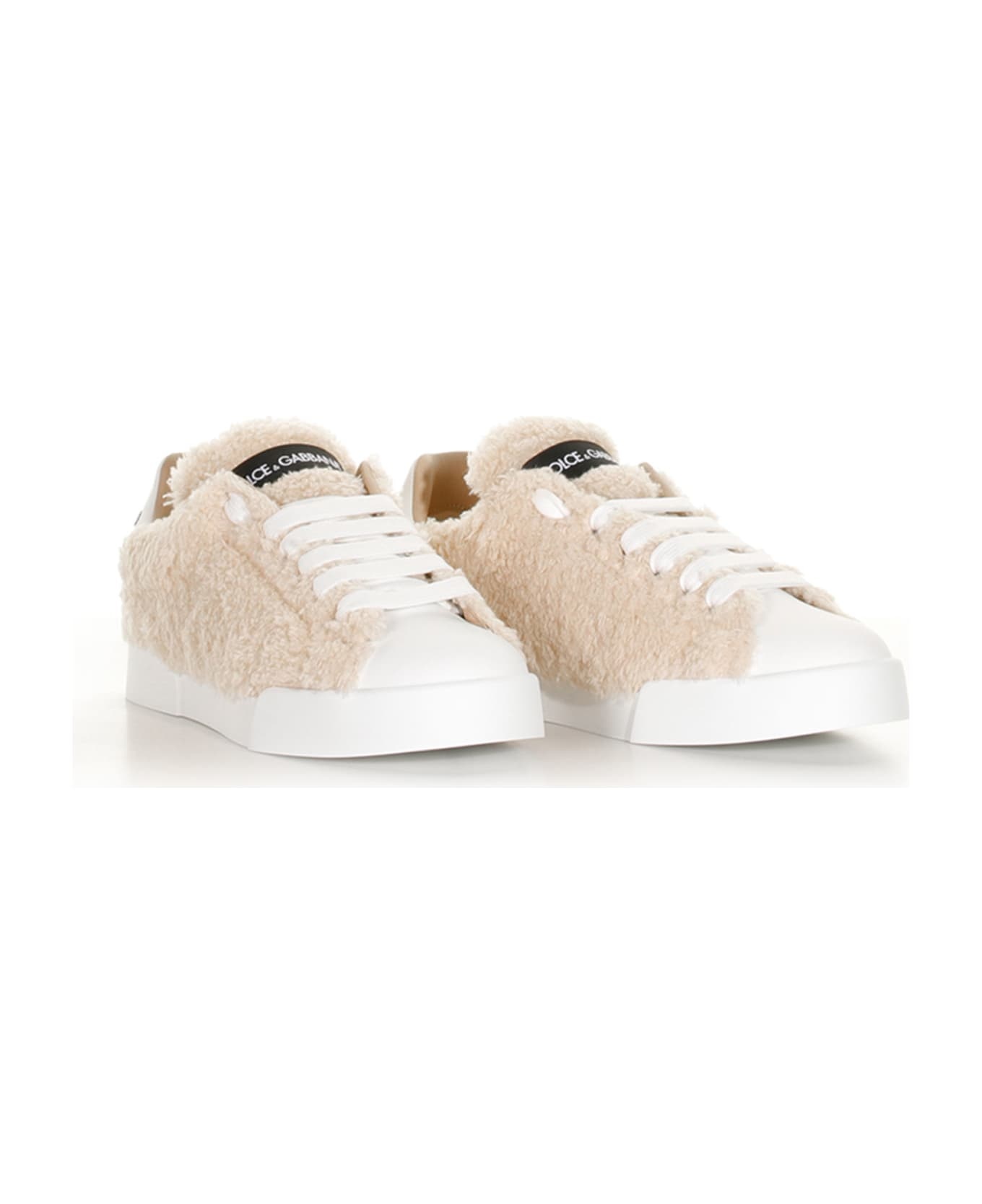 Fur Coated Logo Sneakers - 2