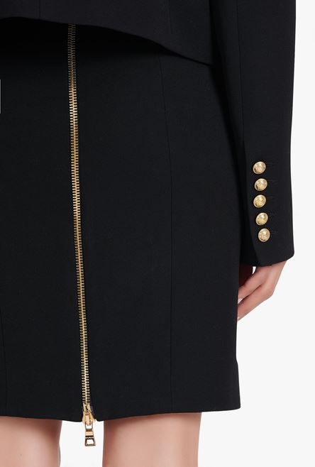 Black wool spencer jacket - 6