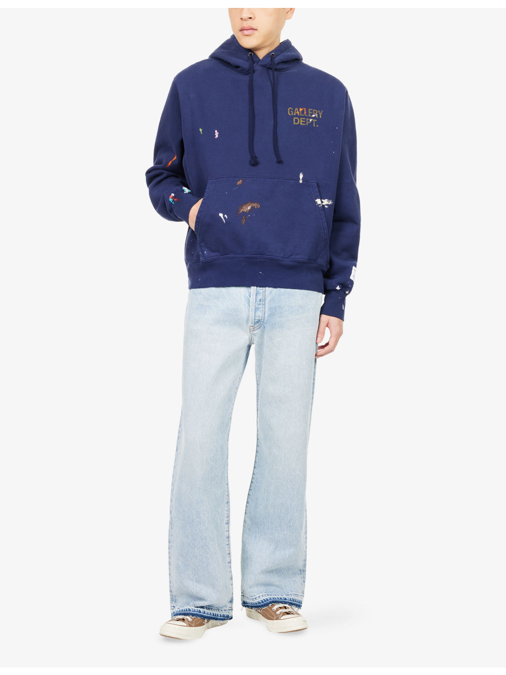 Paint Logo Relaxed-Fit Cotton-Jersey Hoodie - 2