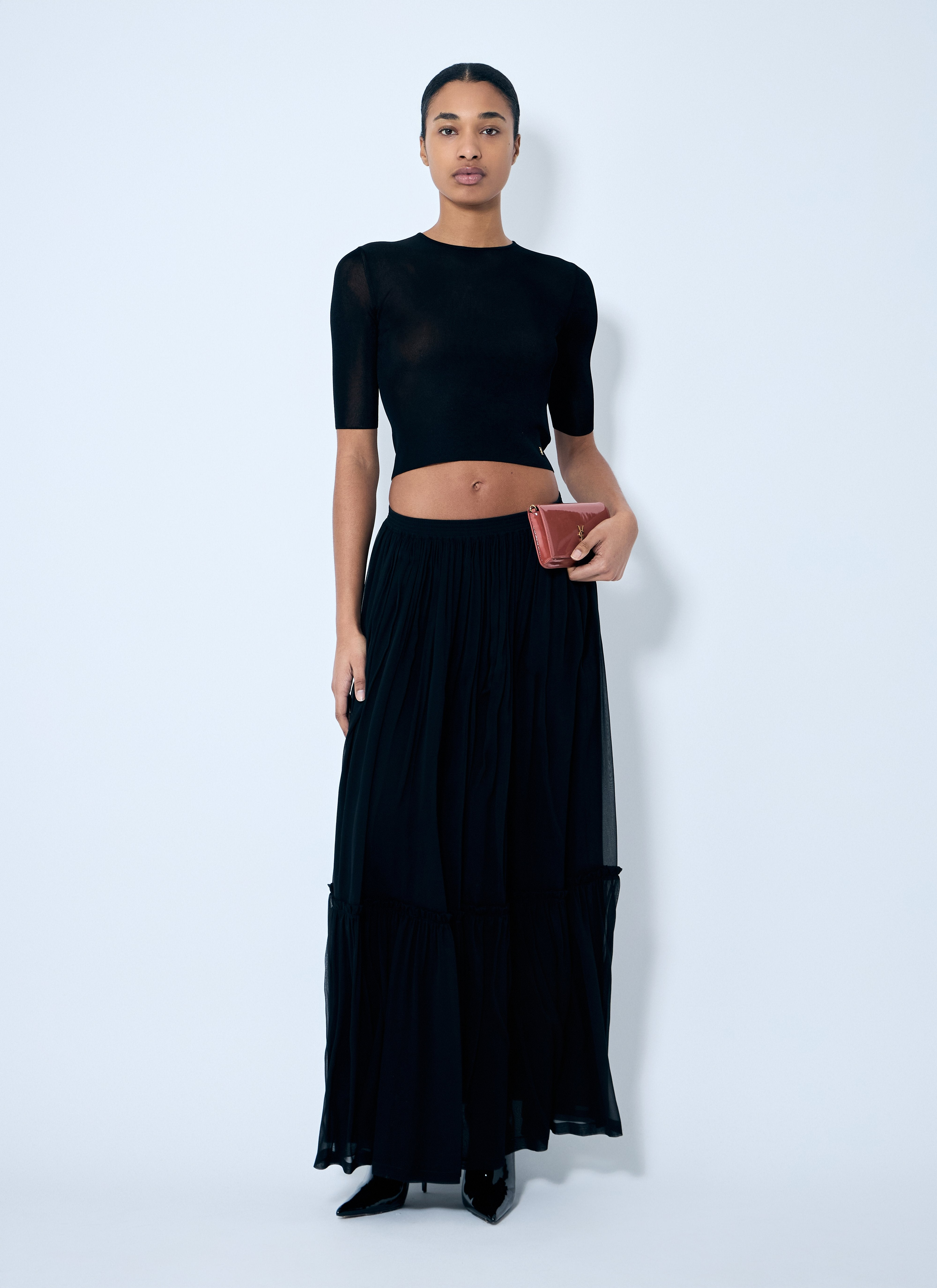 Saint Laurent Women Cassandre Knit Top - 2