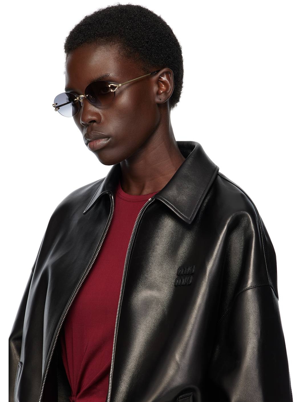 Gold 'Décor C Classique de Cartier' Sunglasses - 4