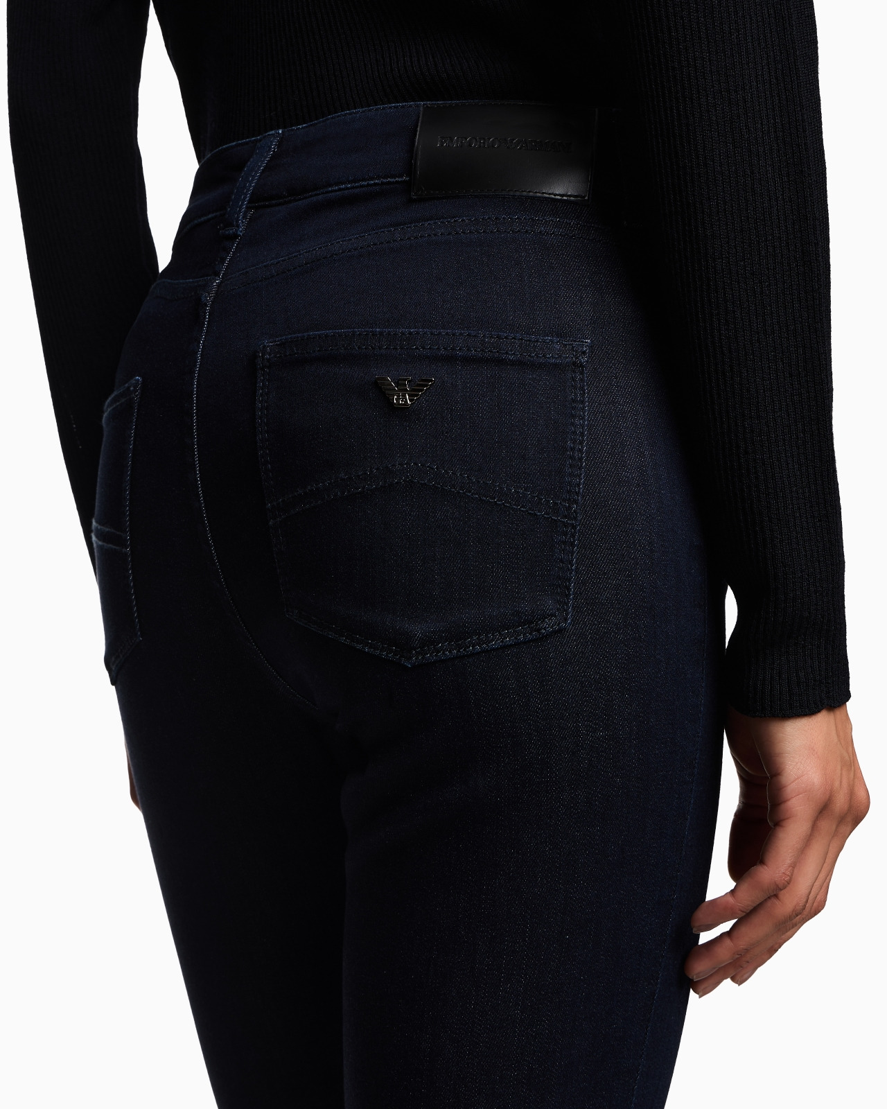 J18 High-waisted skinny-fit viscose-blend denim jeans - 5