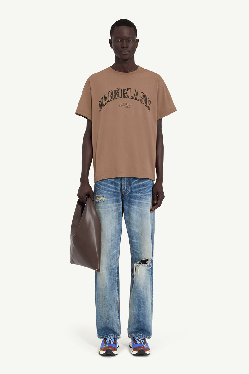 MM6 Maison Margiela Varsity print T-shirt outlook