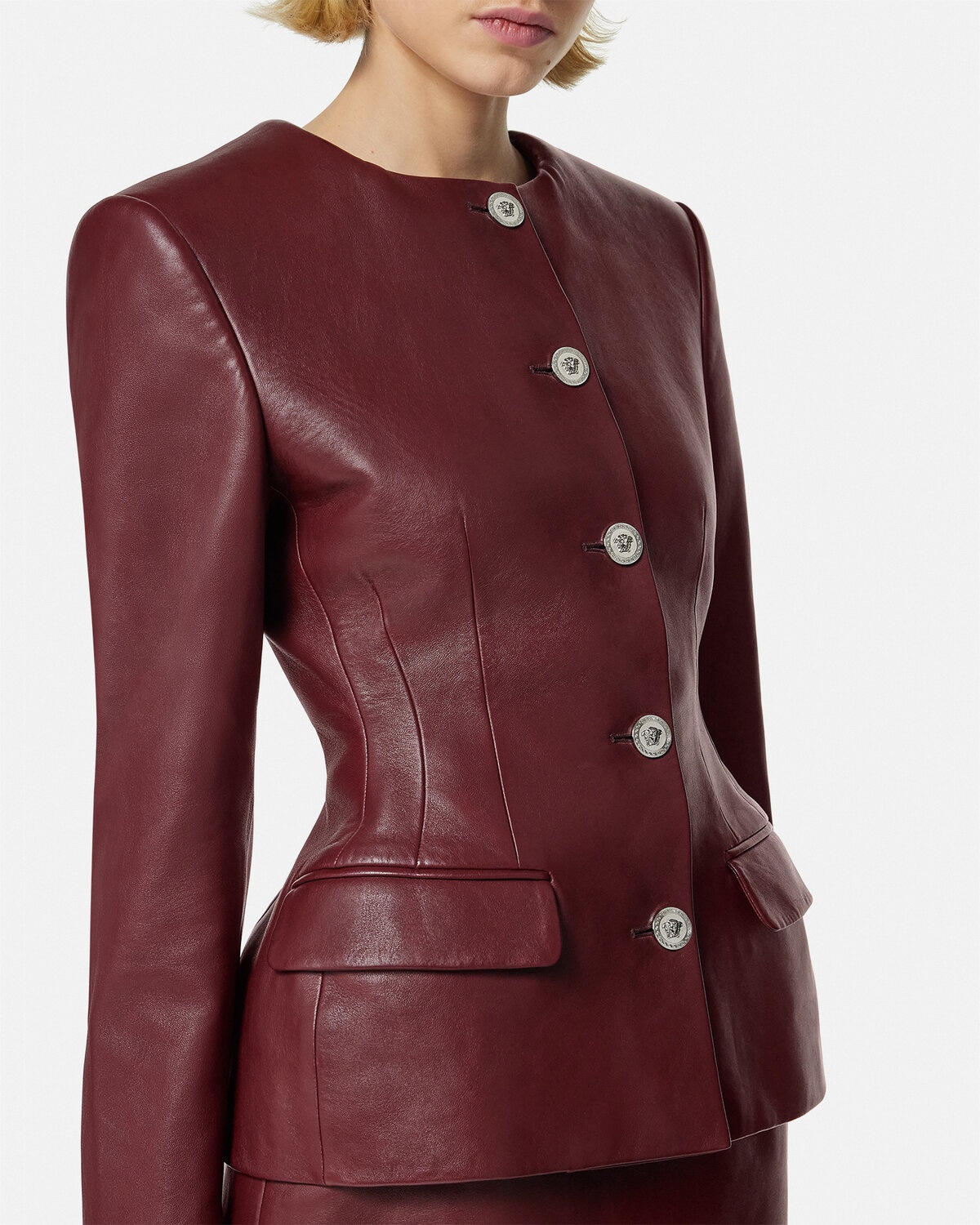 Leather Hourglass Jacket - 3