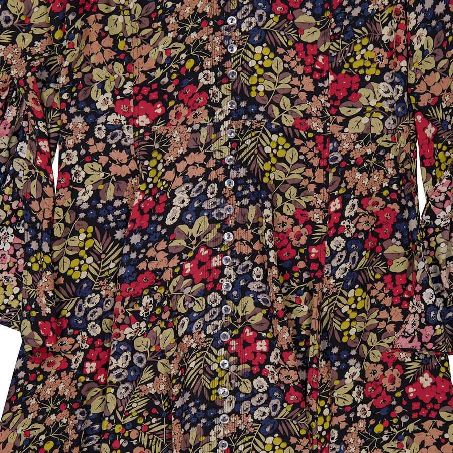 Polo Ralph Lauren - Polo Ralph Lauren Floral Pattern V-Neck Dress - 7