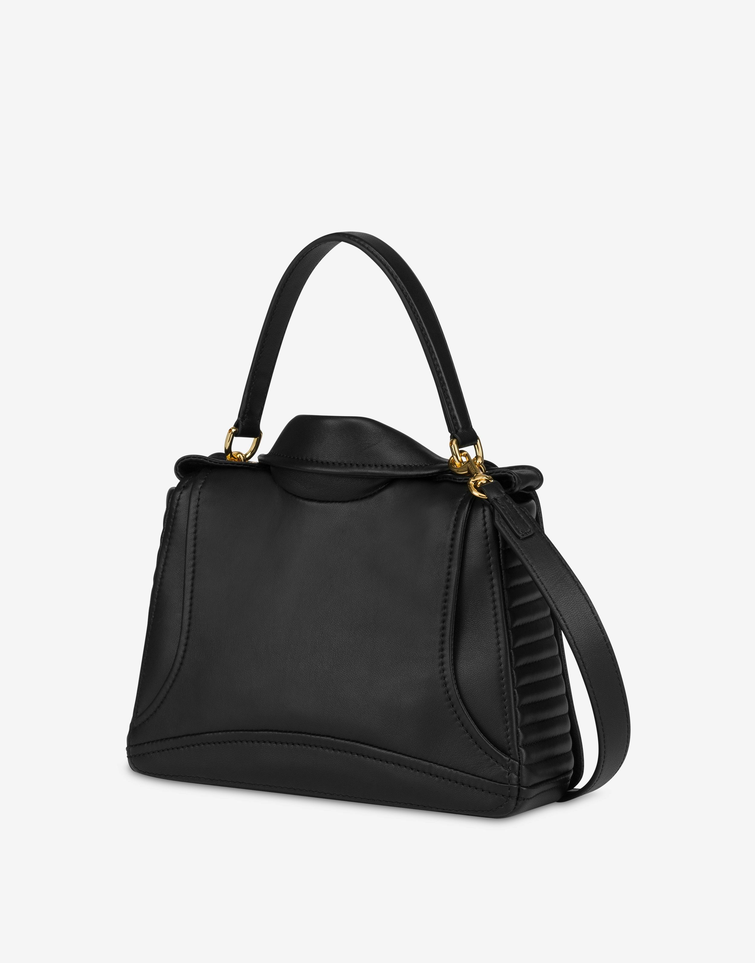 MOSCHINO NAPPA LEATHER BIKER BAG - 2