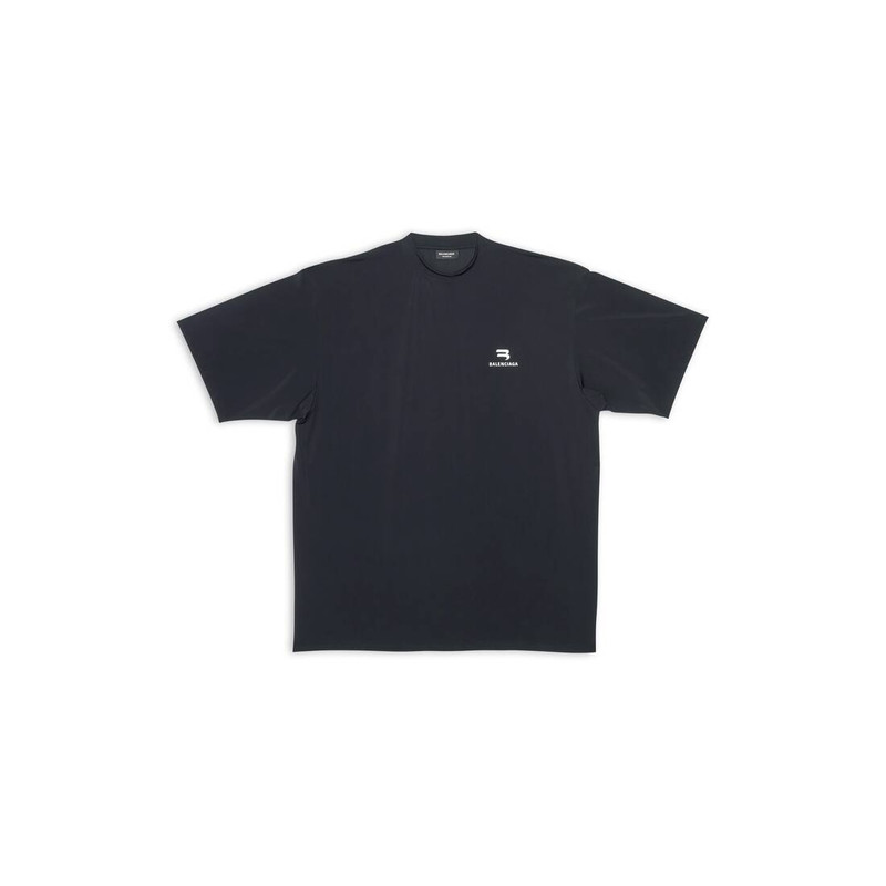 Men's Sporty B Swim T-shirt in Black 1