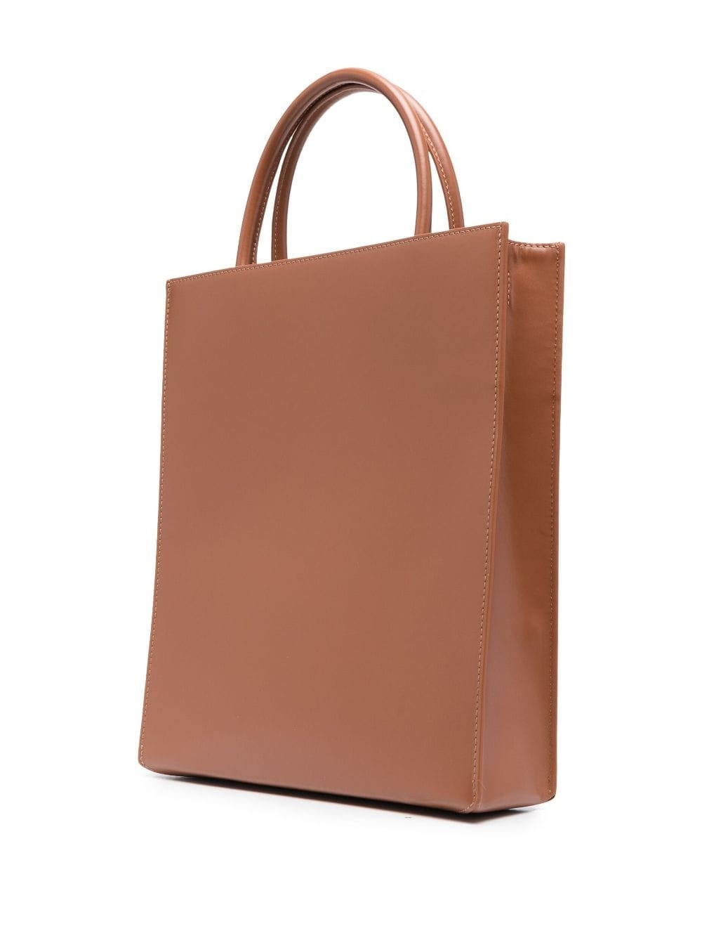 logo-embossed leather tote bag - 3