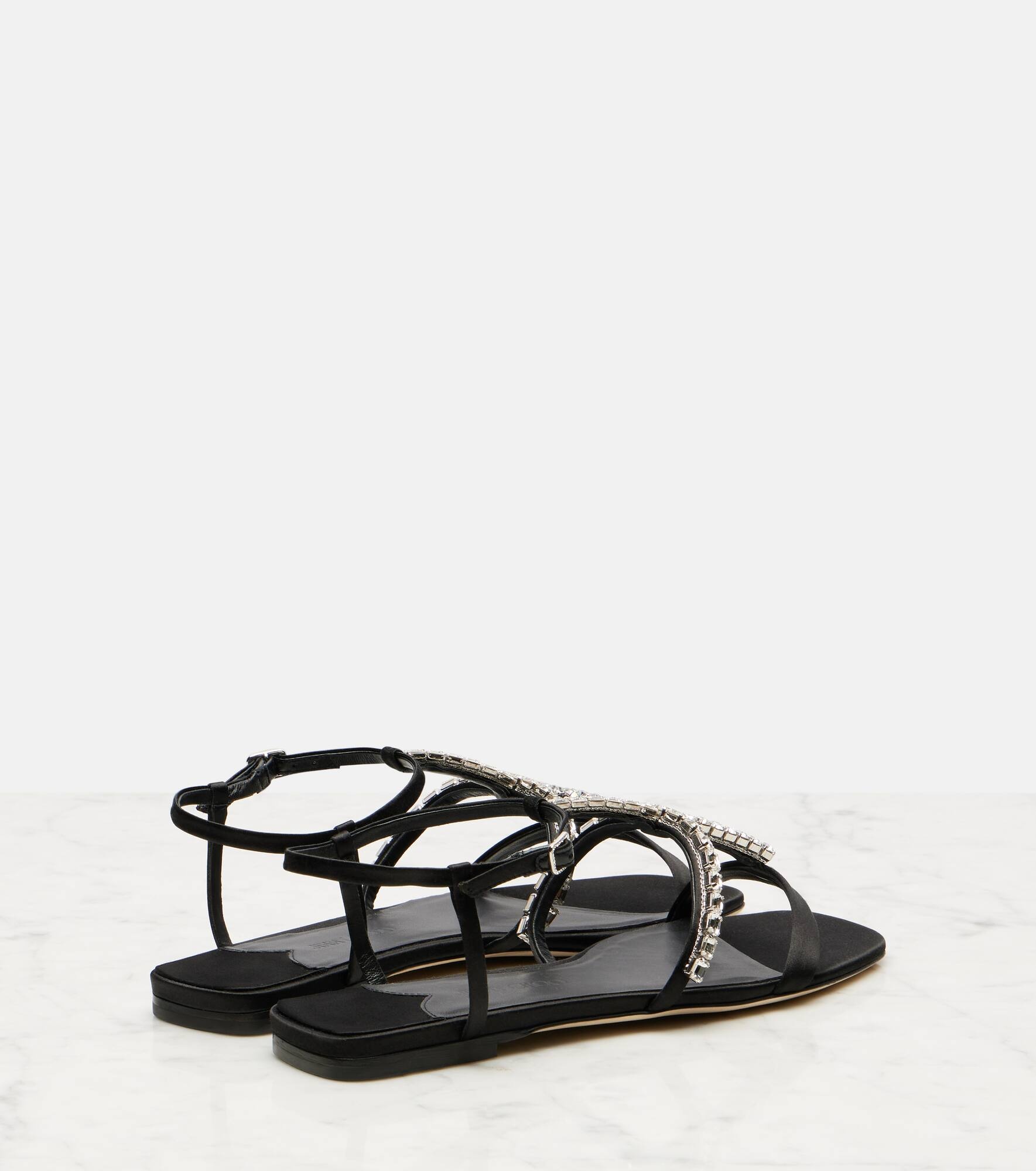 Gwyn embellished satin sandals - 2