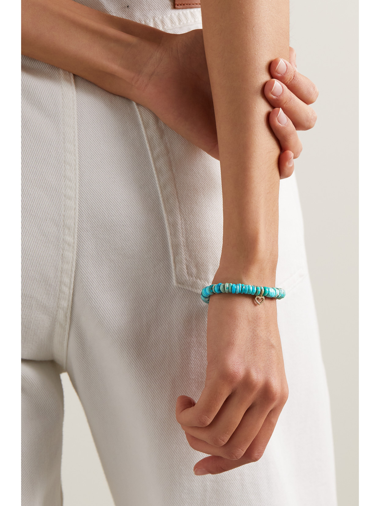 Arizona Small 14-karat Gold, Turquoise And Diamond Bracelet - 2