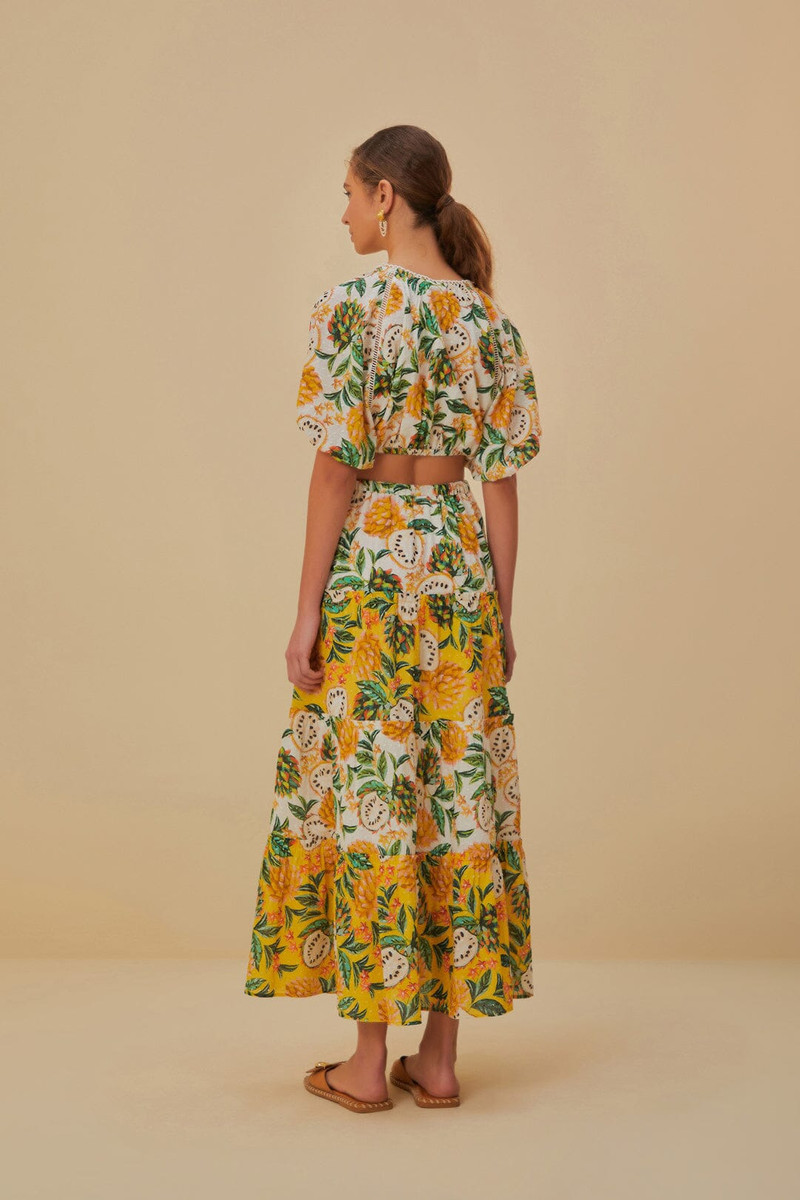 Mixed Biriba Maxi Skirt 3