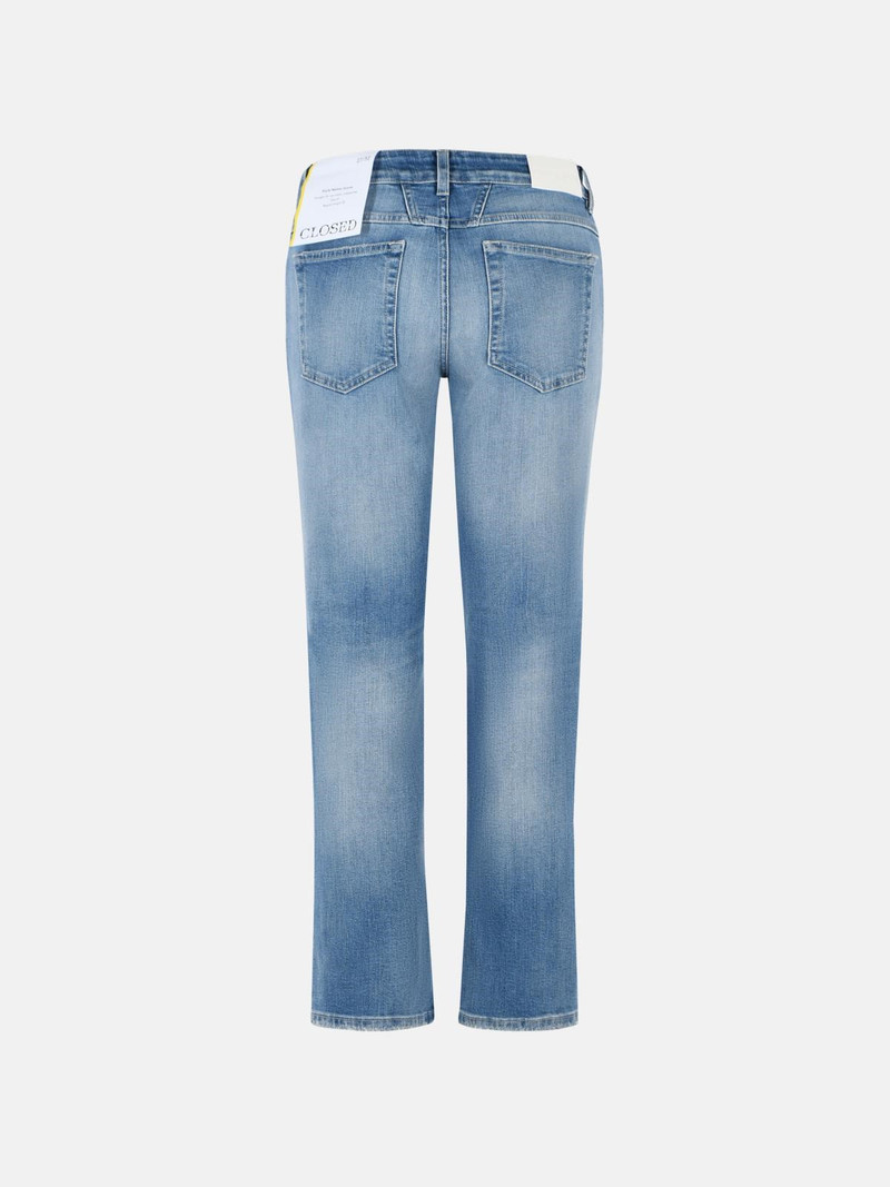 CLOSED 'JUNNA' BLUE COTTON BLEND JEANS outlook