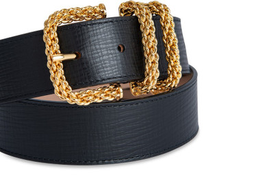 BY FAR Katina Circular Croco Embossed Leather Belt outlook