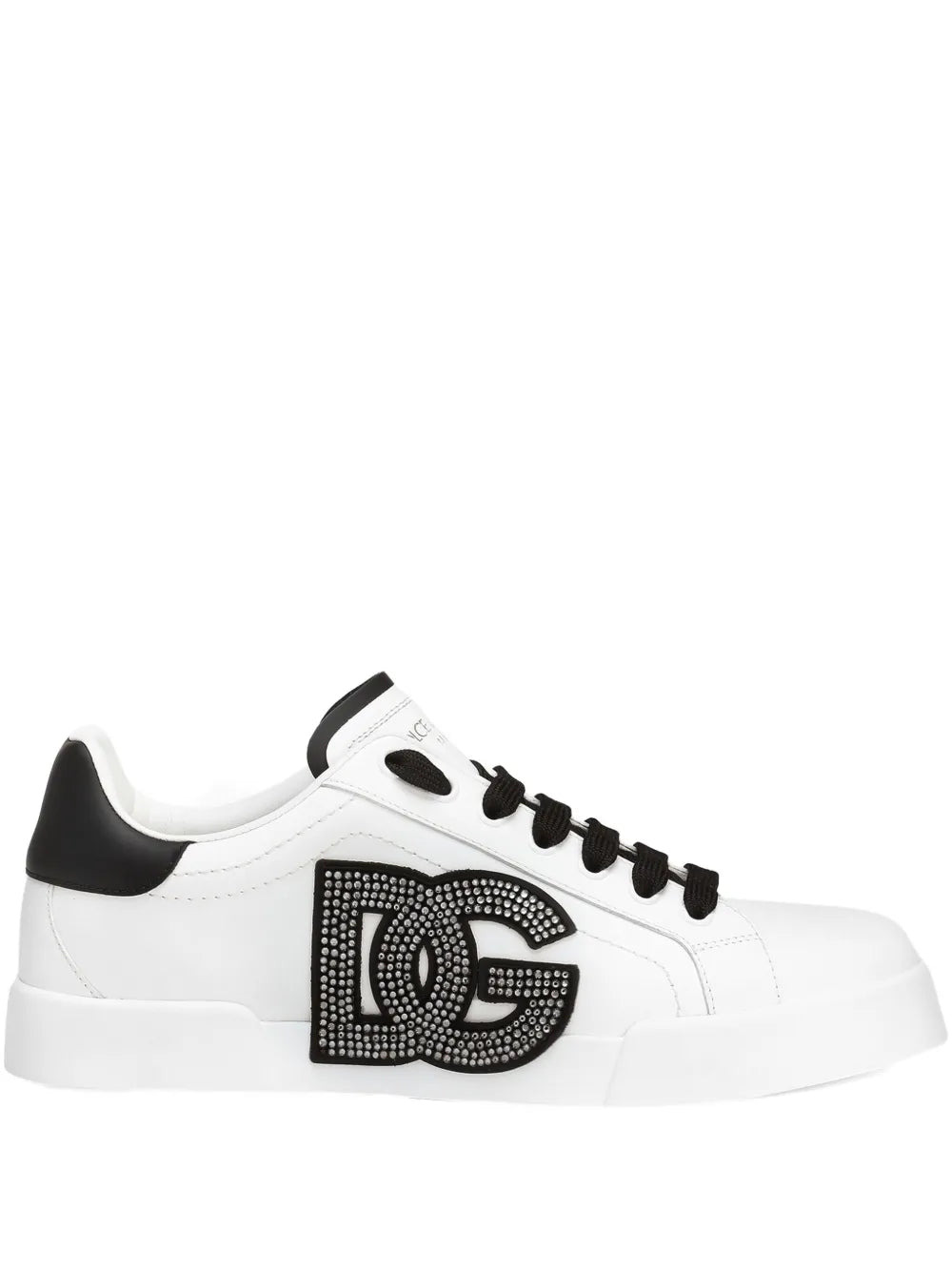 Dolce & Gabbana Women Portofino Sneakers With Rhinestones - 1
