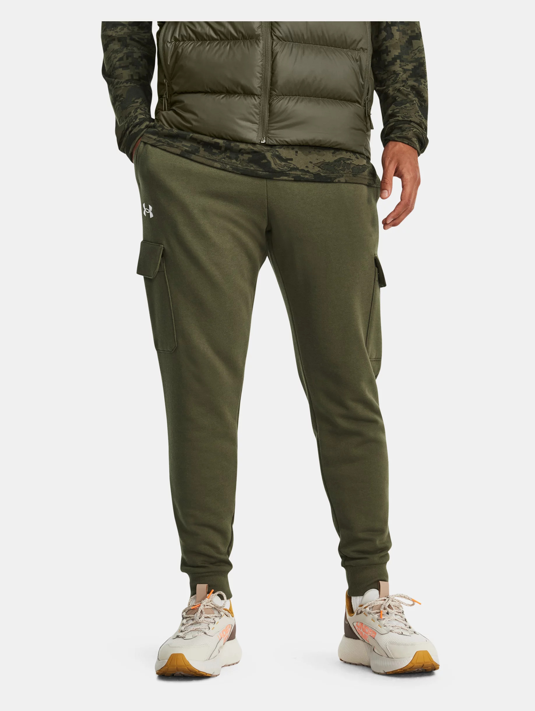 Men's UA Rival Fleece Cargo Joggers - 2