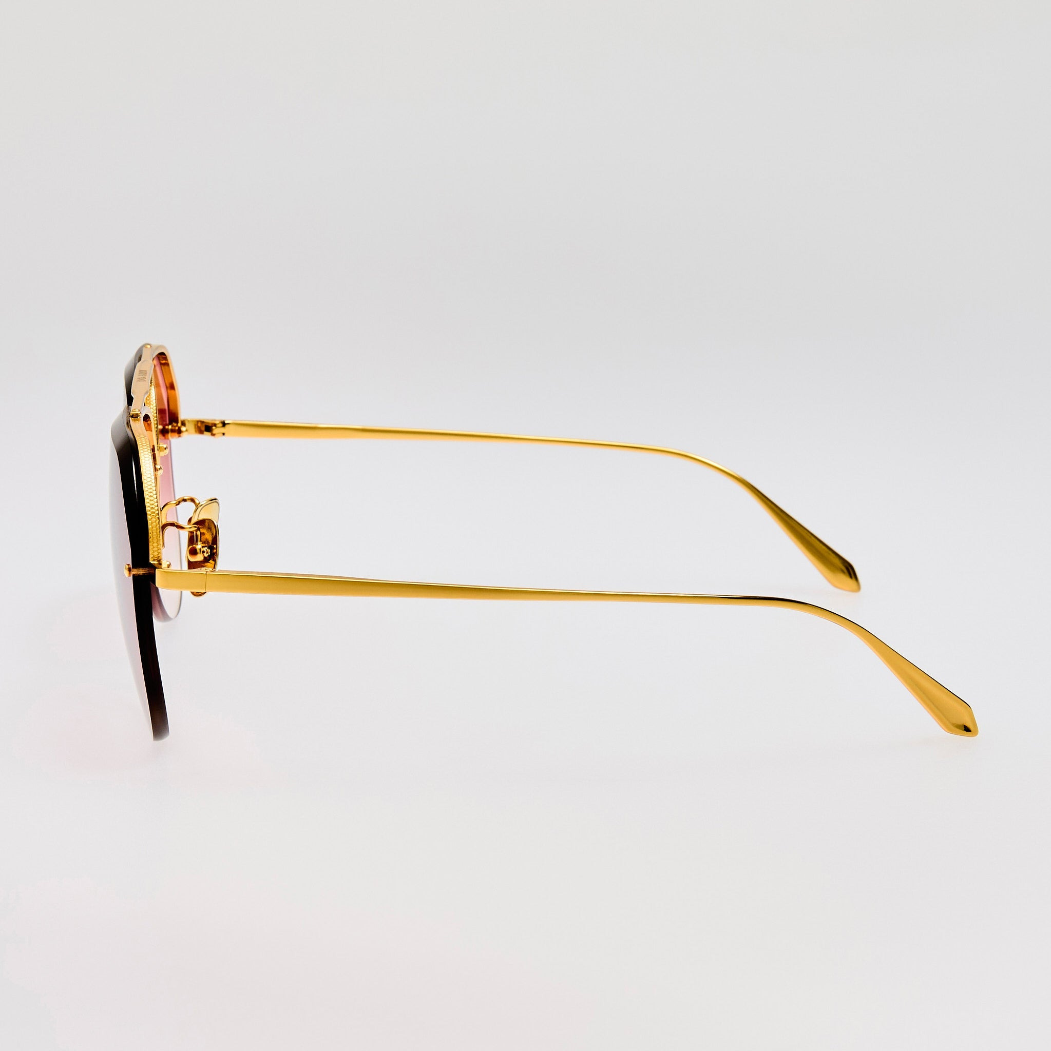 Quynh Sunglasses in Red and Gold - 5