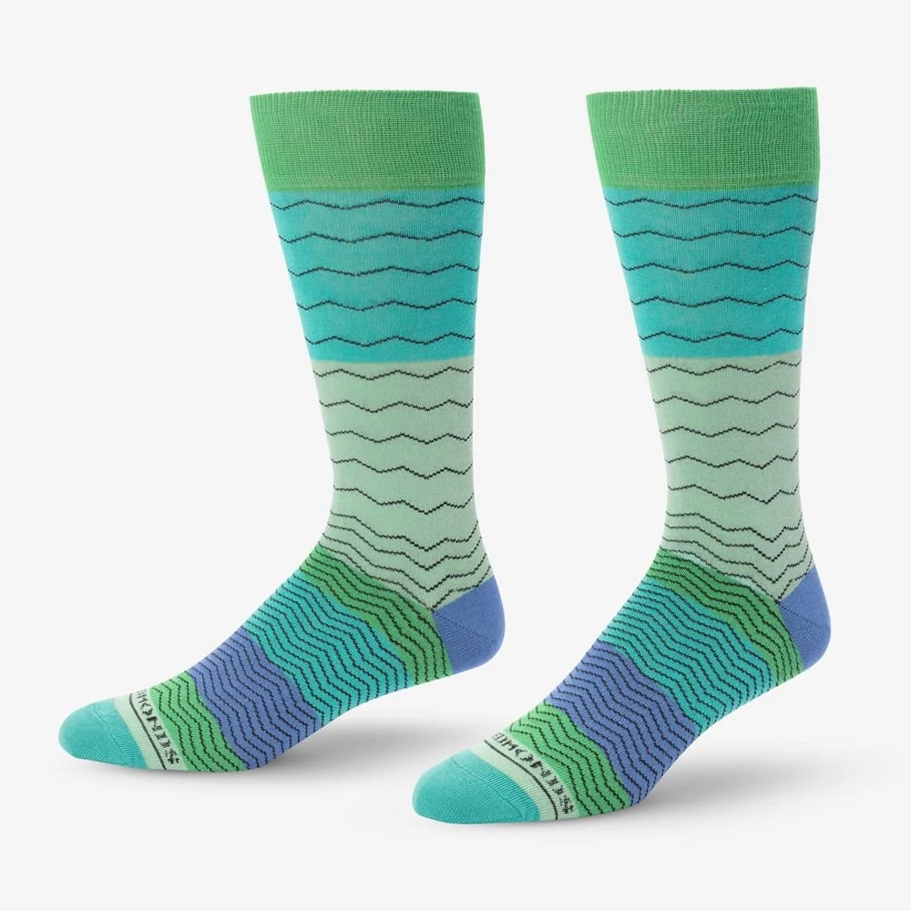 Striped Dress Socks - 1