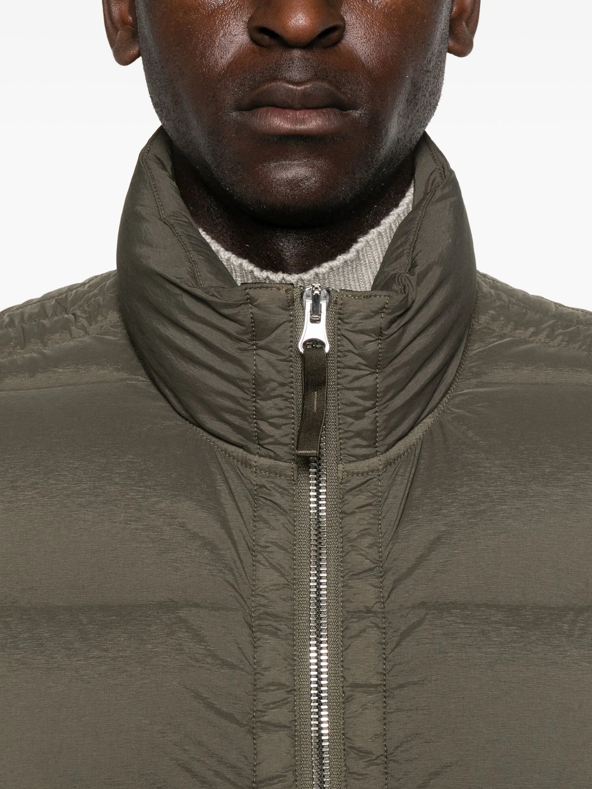 Stone Island Quilted Zip-front Vest - 3