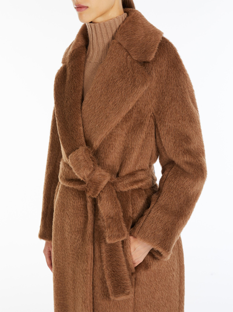 BORBONE Oversized alpaca and wool coat 5