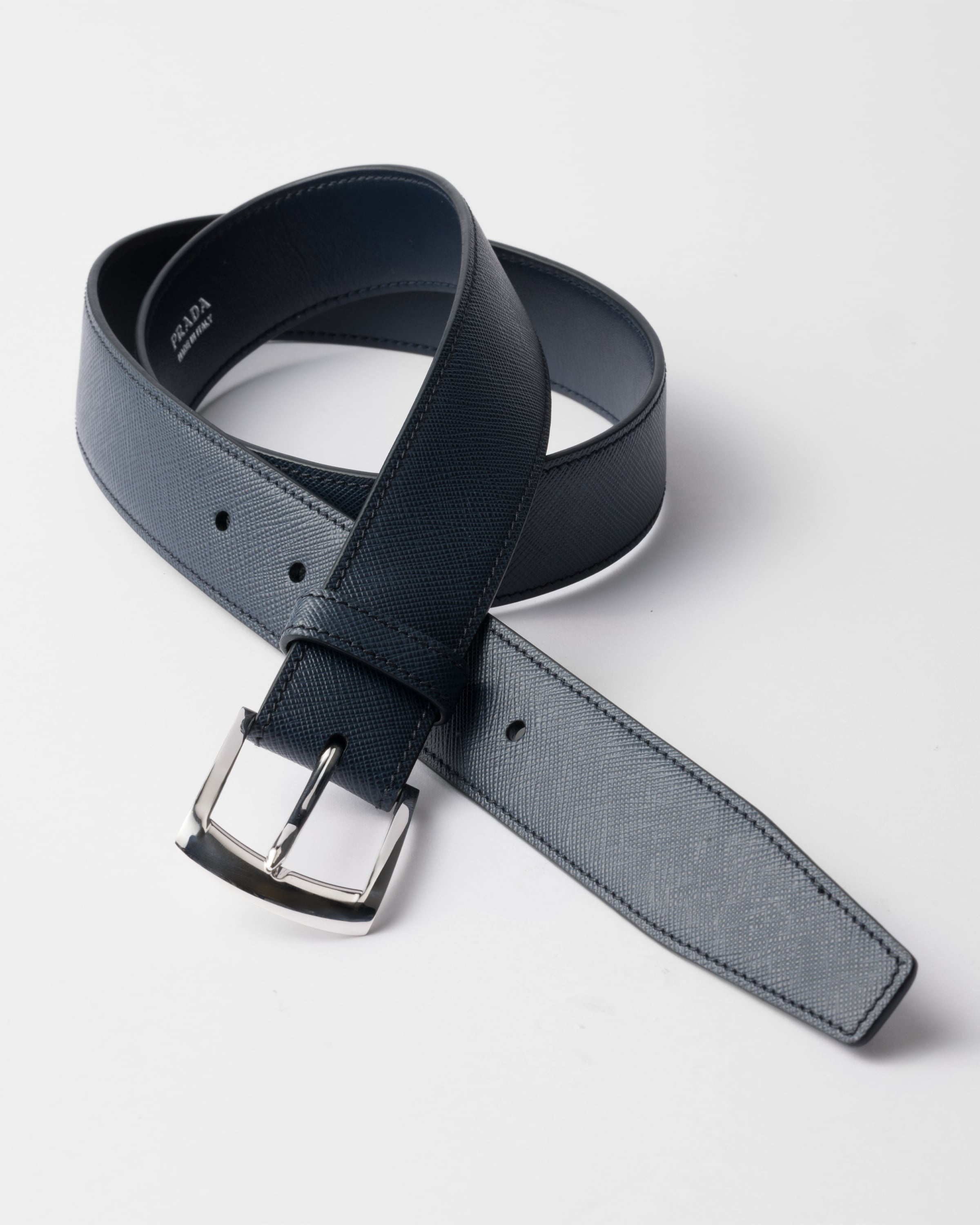 Saffiano leather belt strap - 2