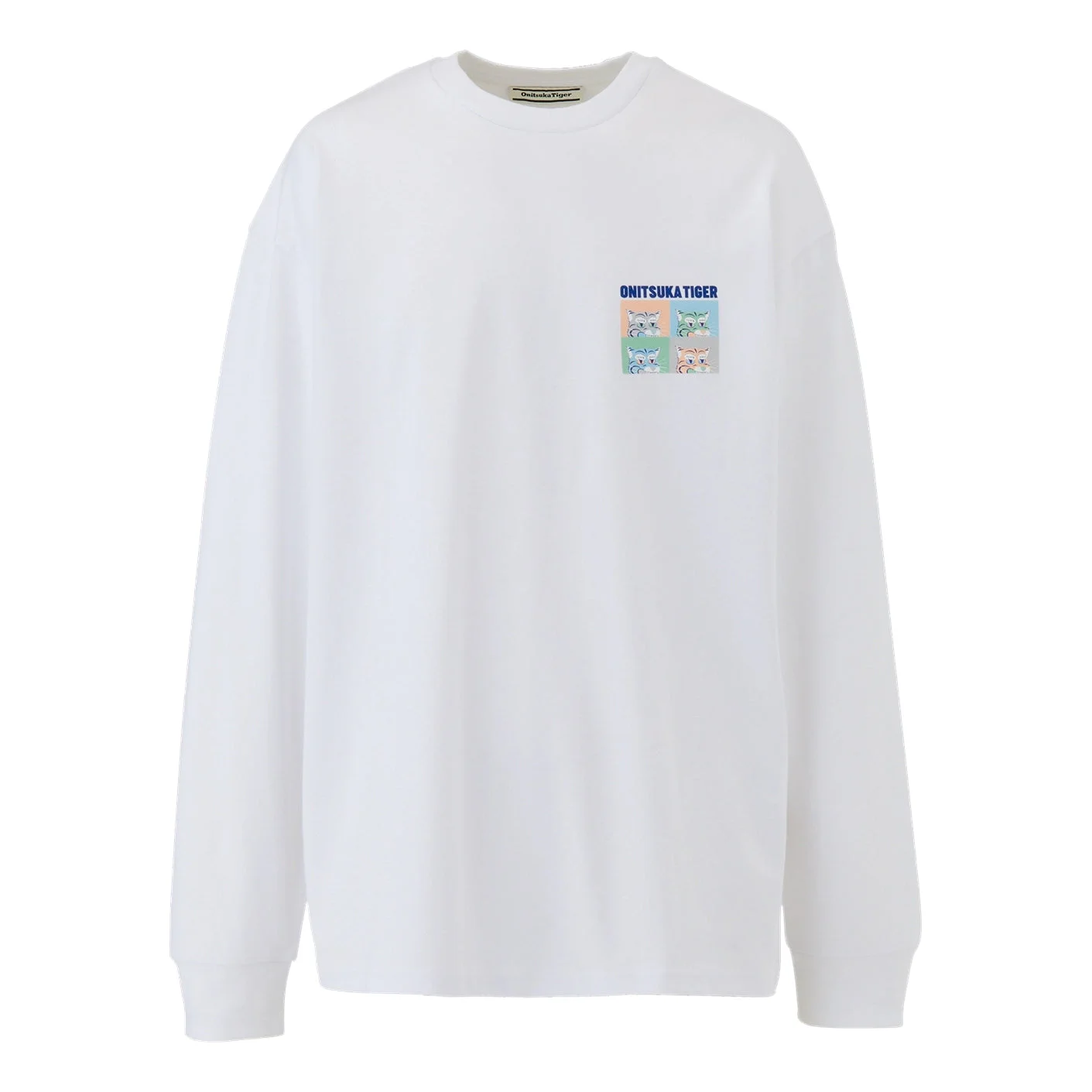Onitsuka Tiger Graphic Long Sleeves T-Shirt 'White Purple' 2183B380-100 - 1