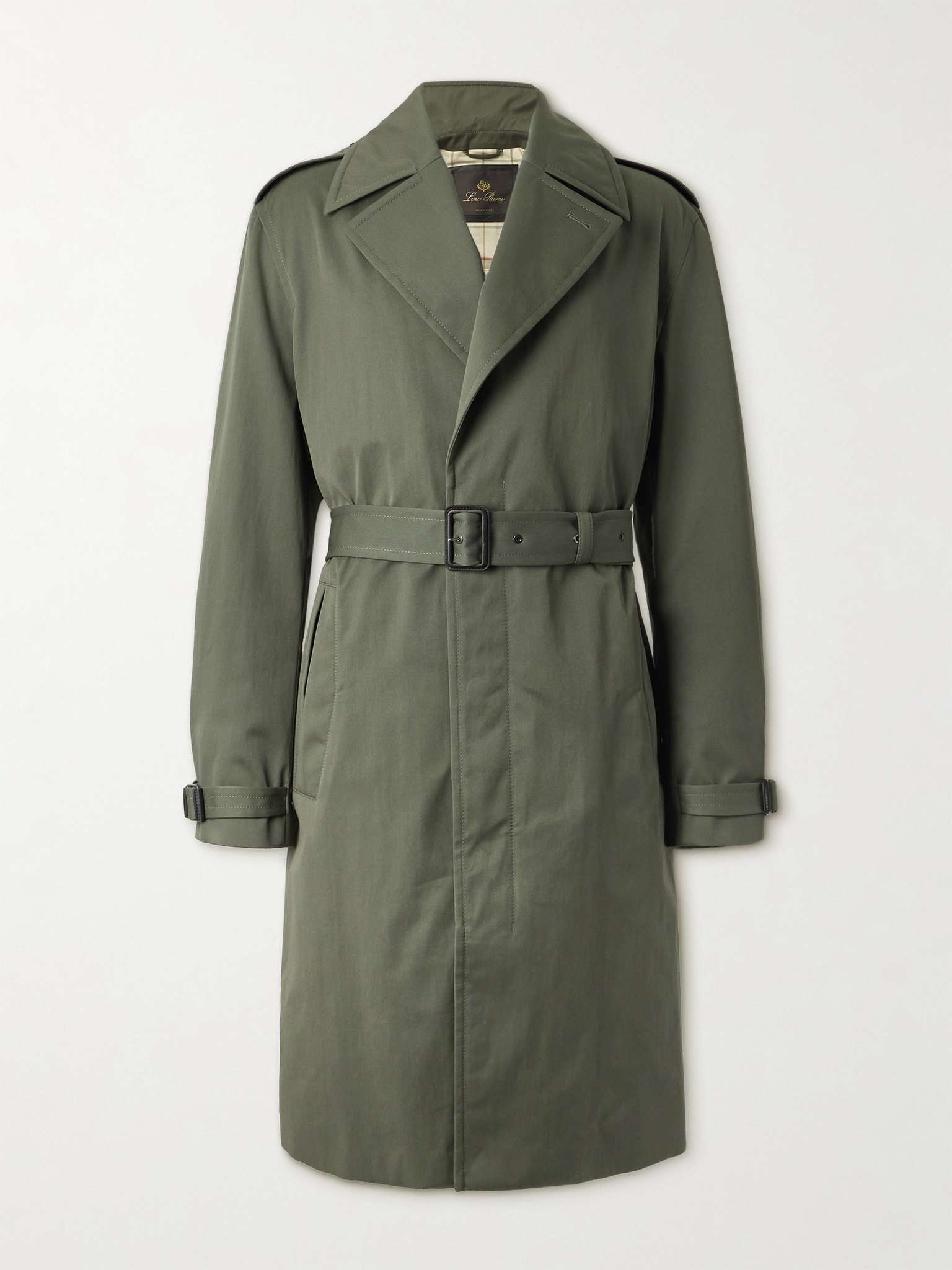 Nevado Belted Cotton-Twill Coat - 1