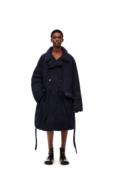 Loewe Padded coat in suede outlook