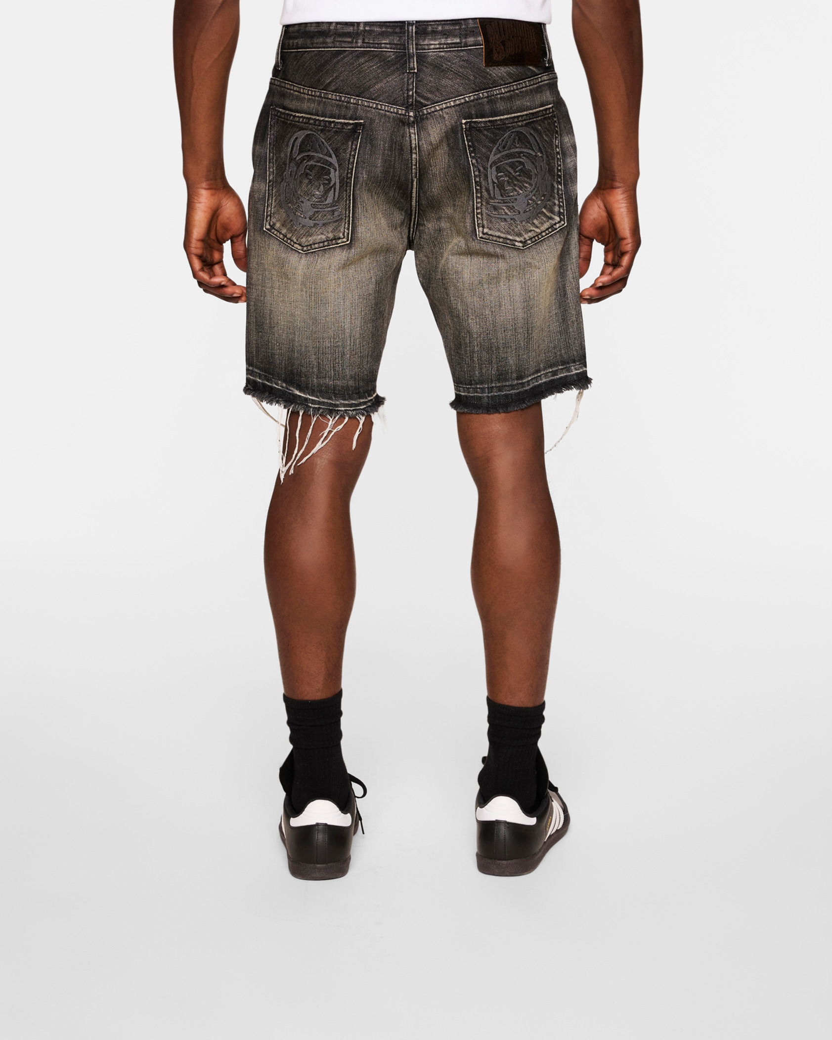 CADET CRATER BLACK JEAN SHORTS - 4