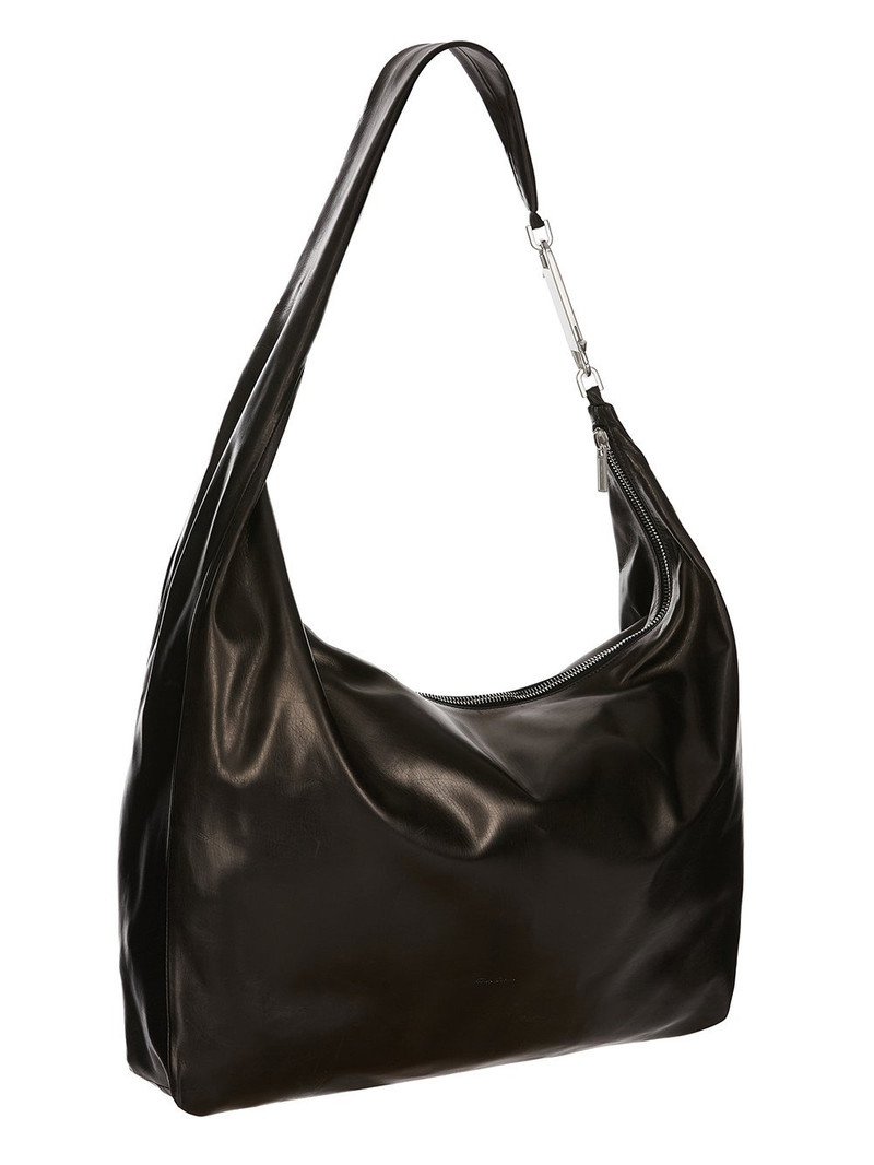 Rick Owens Gemini shiny-calfskin shoulder bag outlook