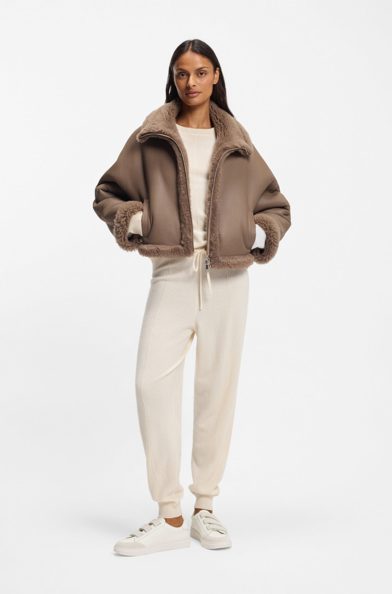 BOSS LEATHER TRAINERS WITH RIPTAPE STRAPS IN SUEDE outlook