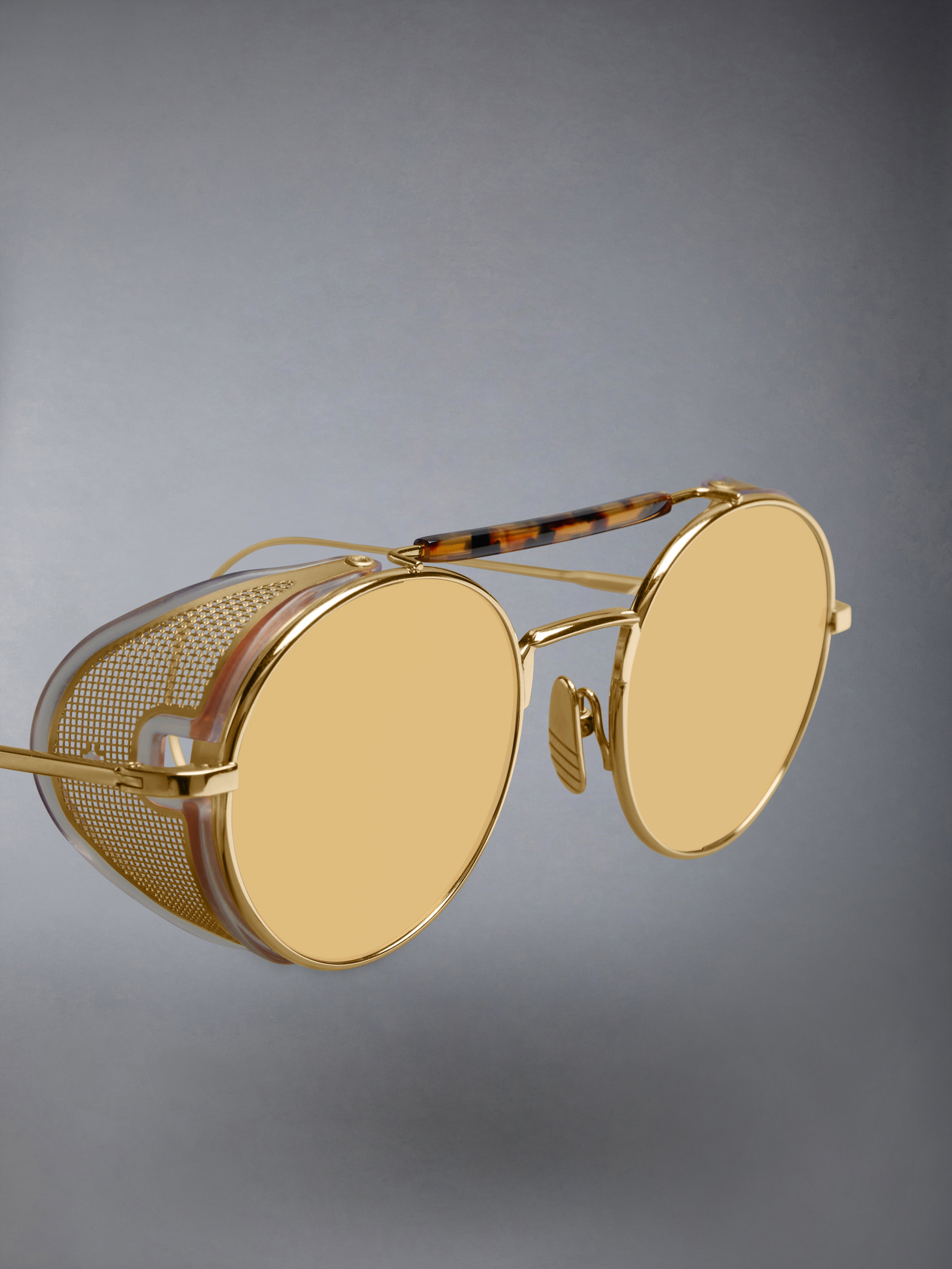 LIMITED EDITION ACETATE AND TITANIUM ROUND SUNGLASSES - 5