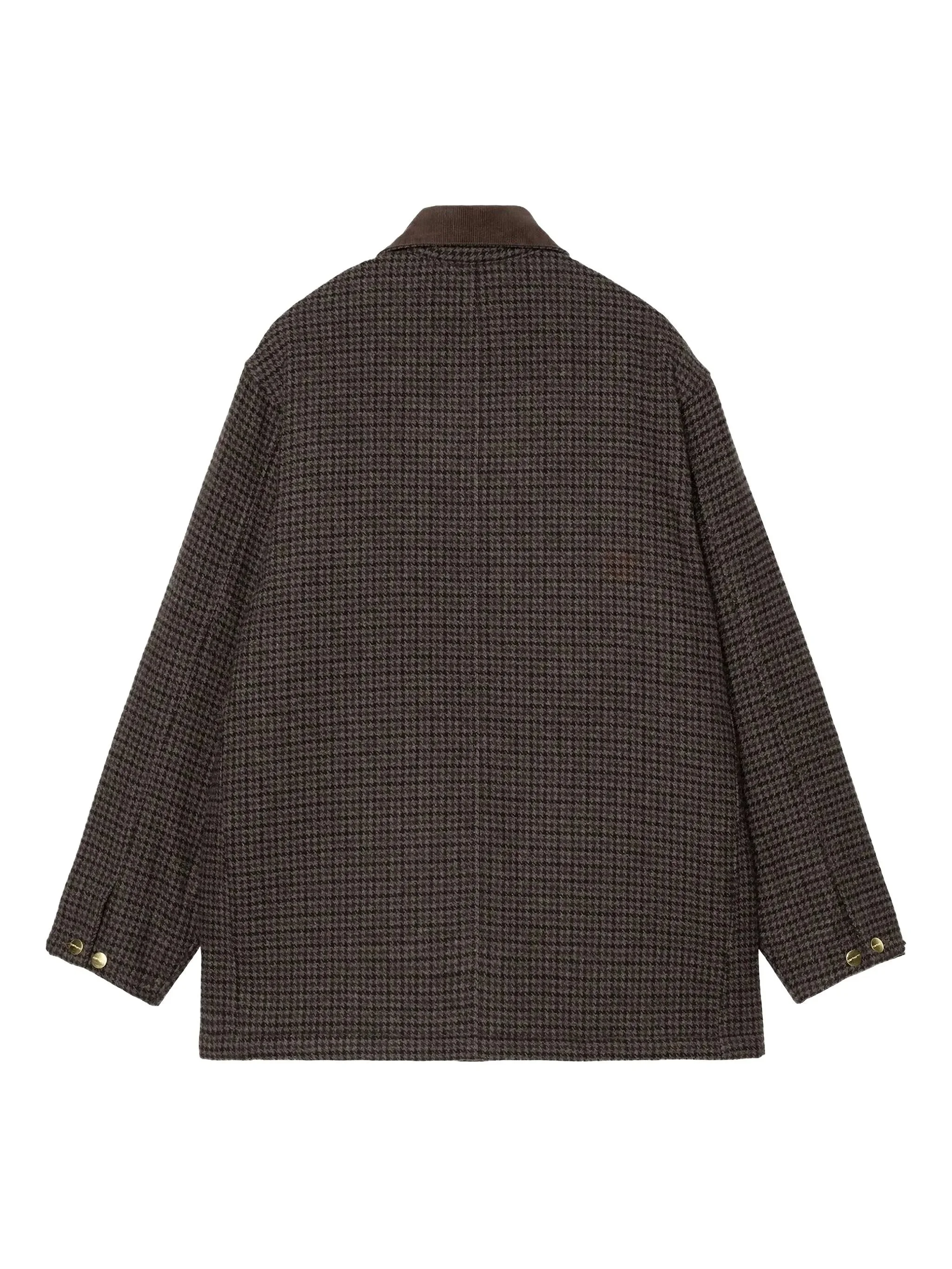 Carhartt Carhartt Corduroy-collar Check Single-breasted Coat