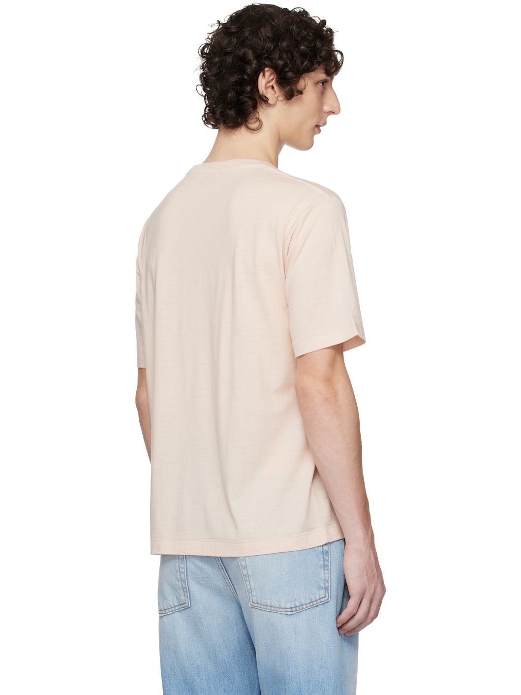 Pink Super Soft Wool Jersey T-shirt - 3