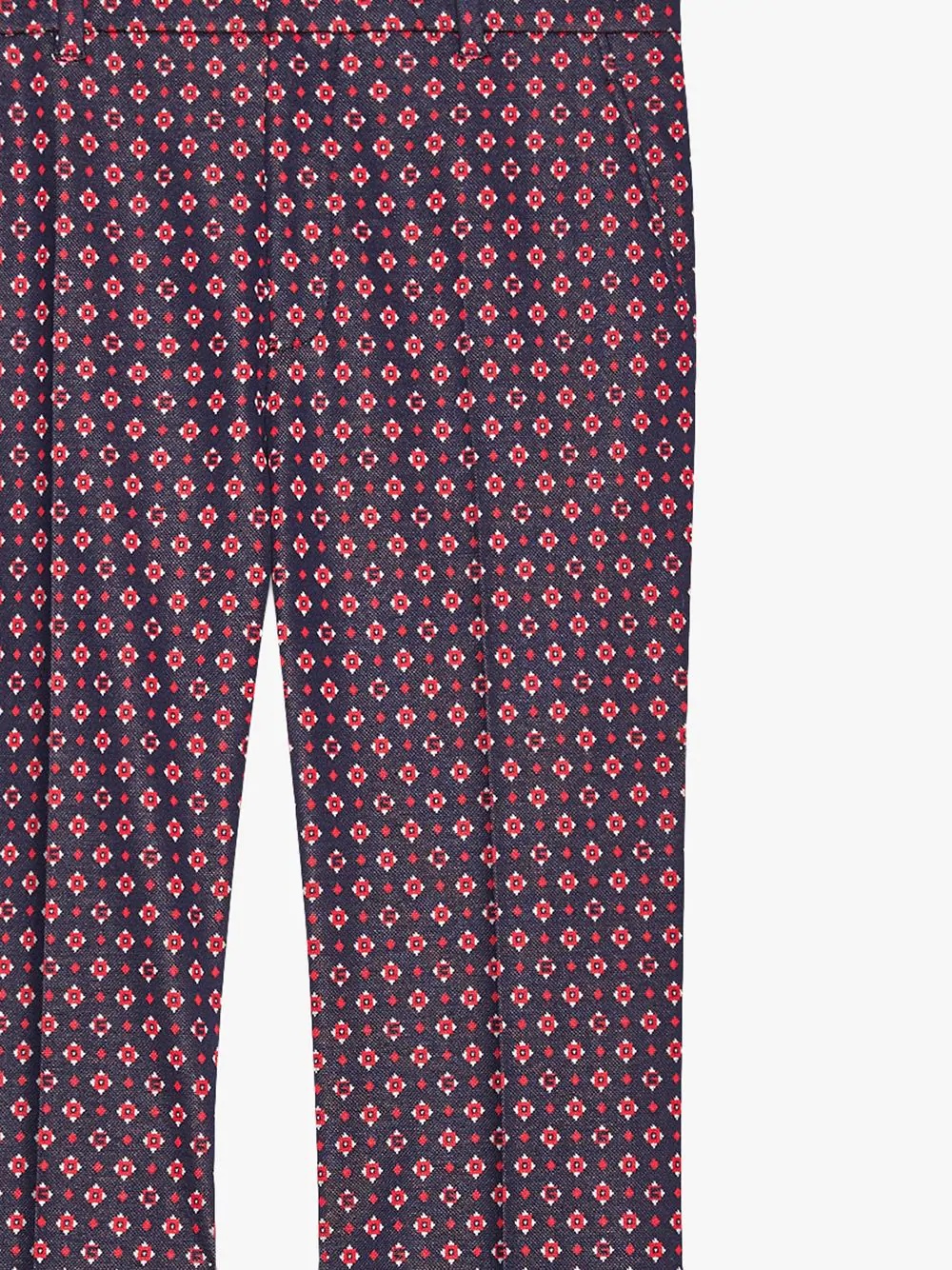 Geometric G print bootcut trousers - 5