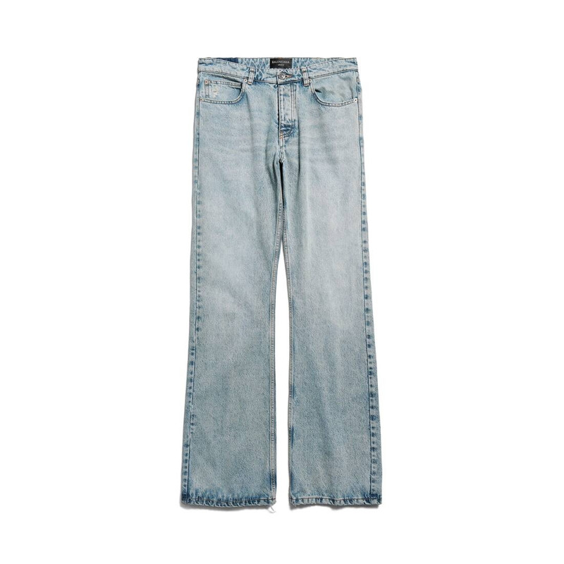 Low Waist Straight Pants in Light Blue 1