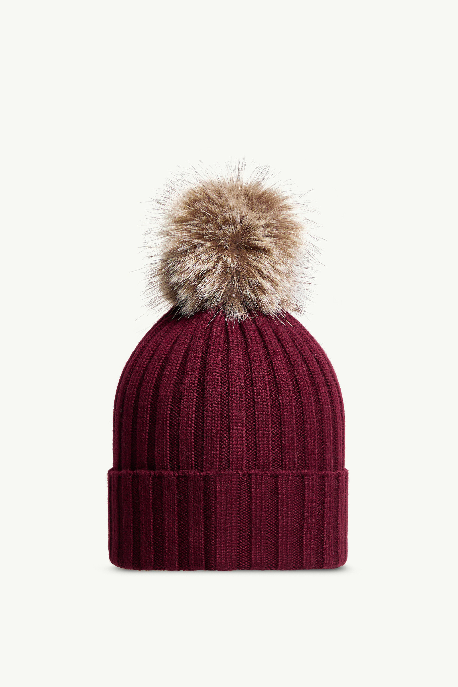 Wool Beanie with Pom Pom - 4