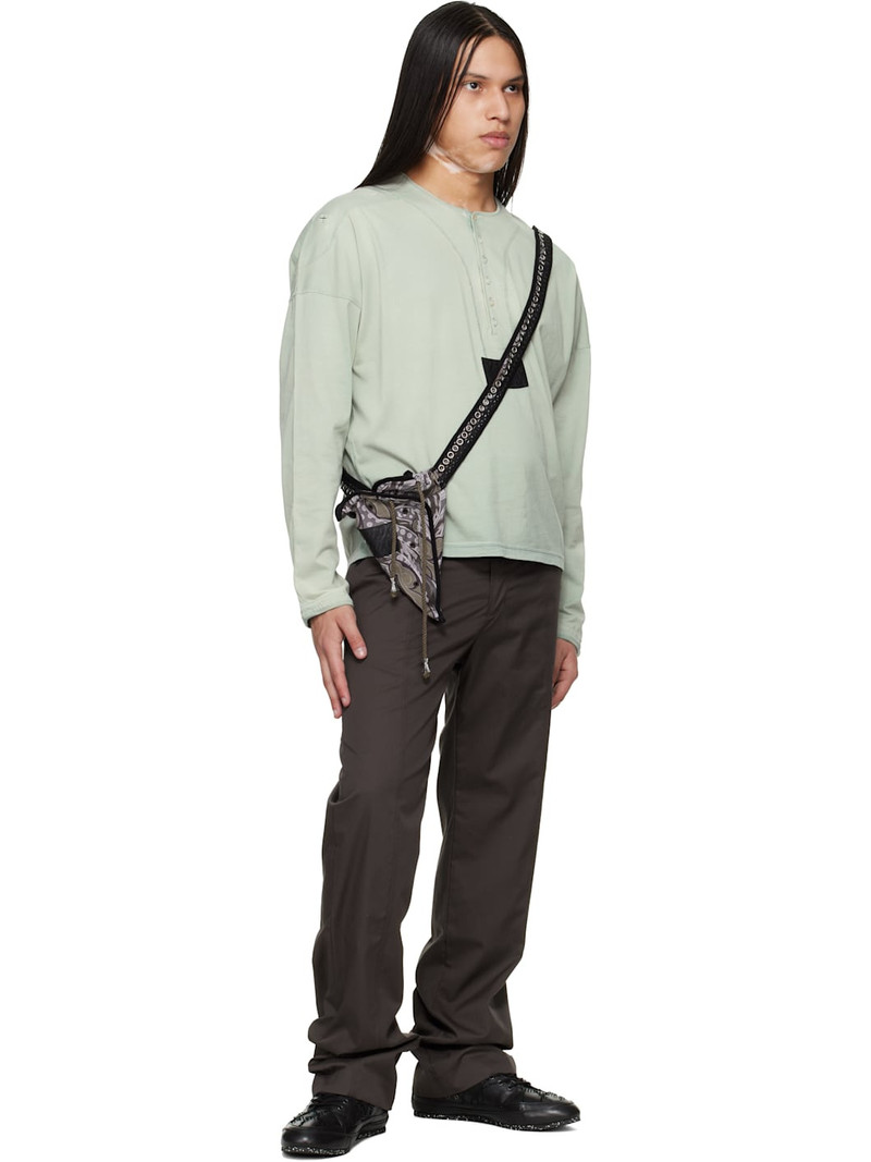 Kiko Kostadinov Green Sargo Long Sleeve Henley outlook